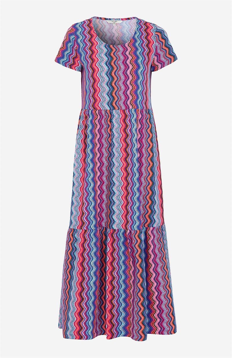 Bilde av Mønstret Jersey-kjole Med Volang Matilda