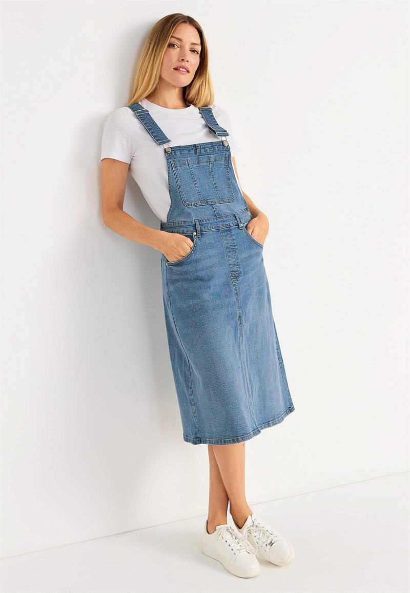 Dongerikjole i denim Aliana 34/36