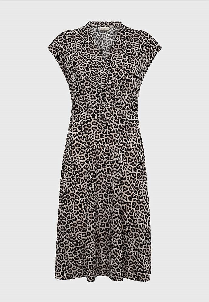 Bilde av Leopardmønstret Jersey-kjole Yrsa