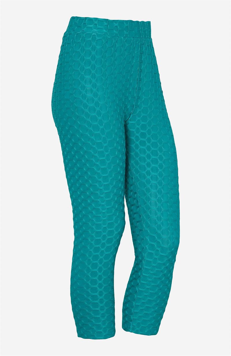Caprileggings med strukturmønster