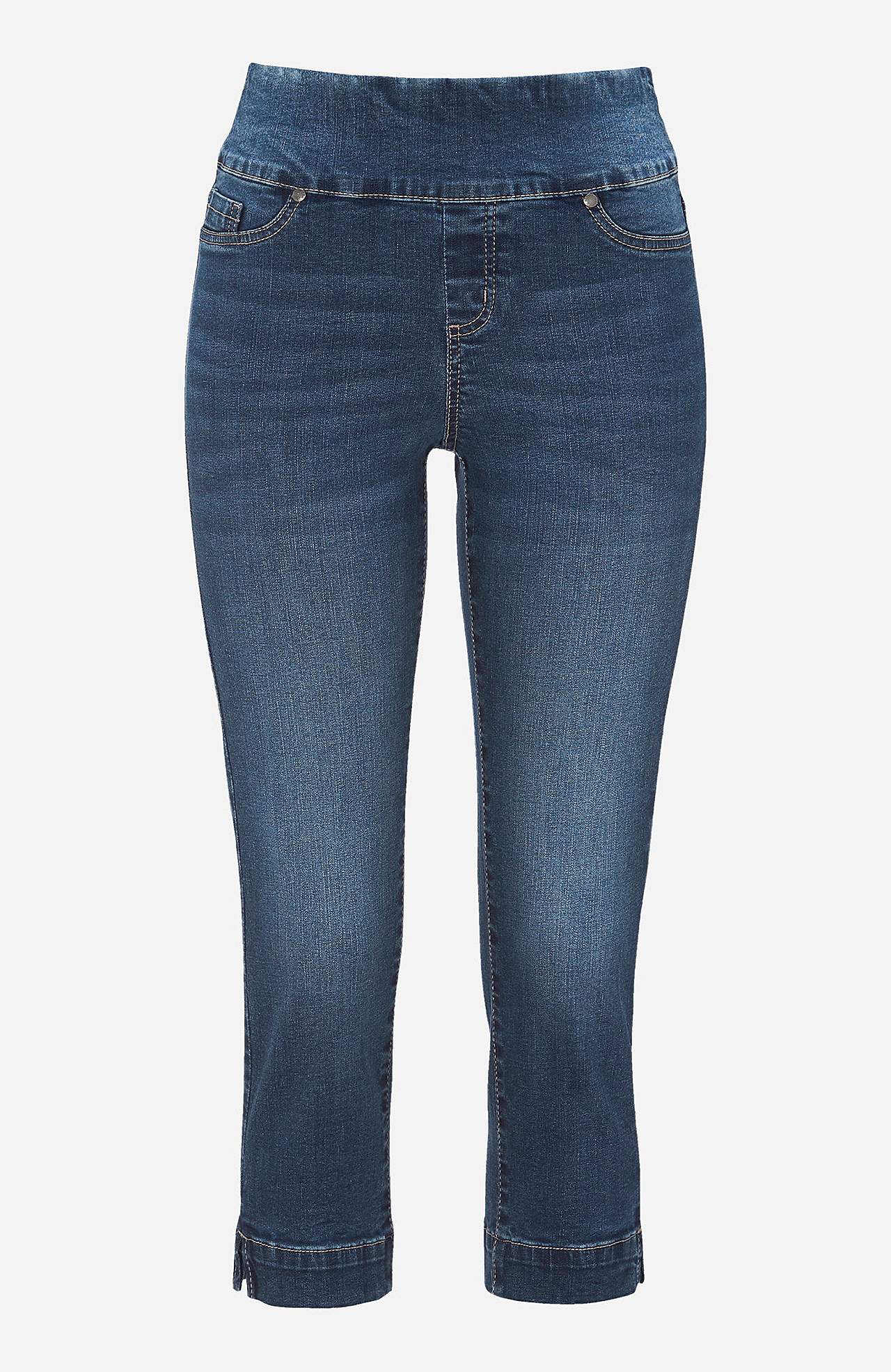 Superkomfortabel caprijeggings i denim Elin