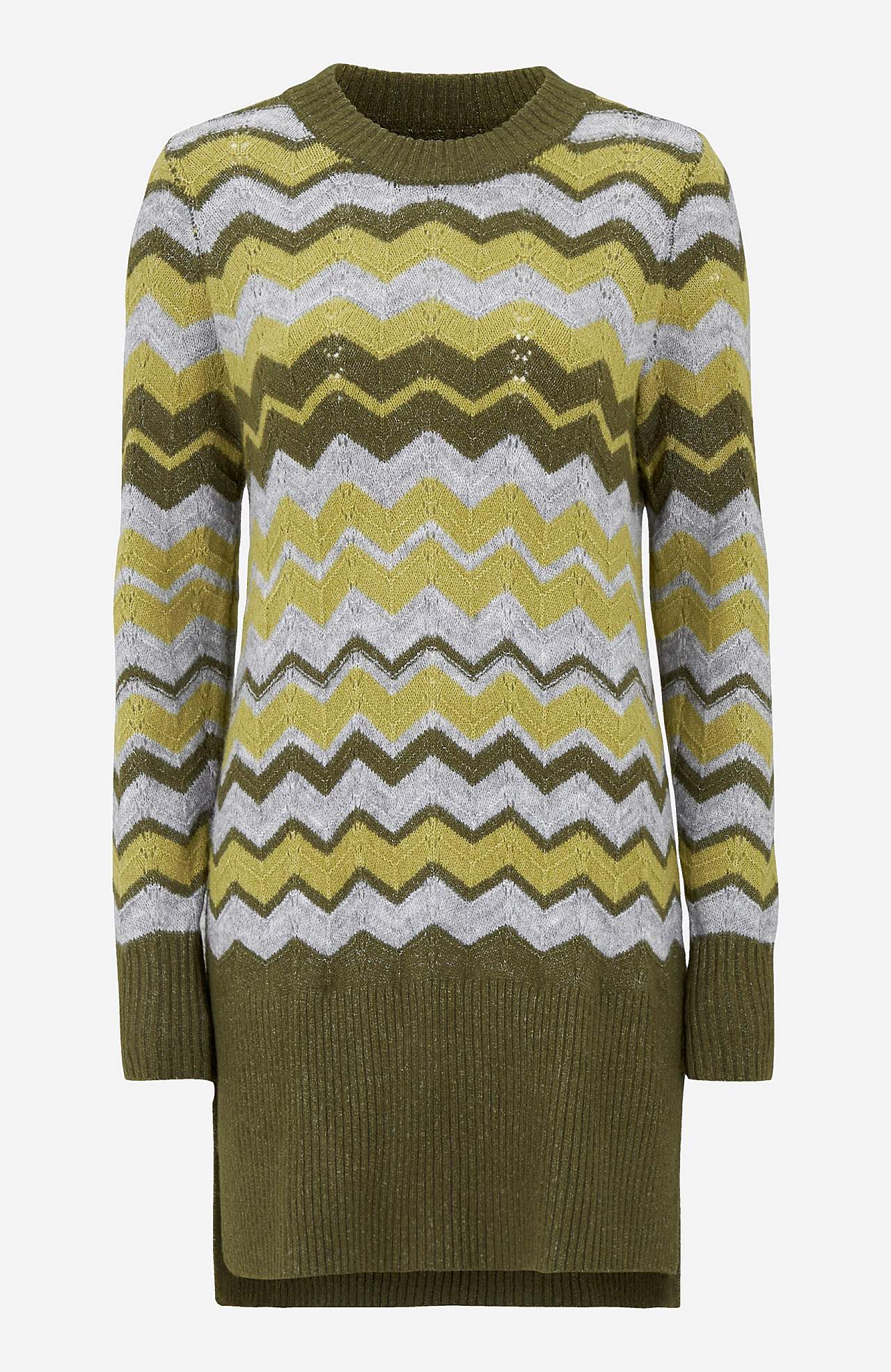 Strikket genser med sikk-sakk-mønster Agata