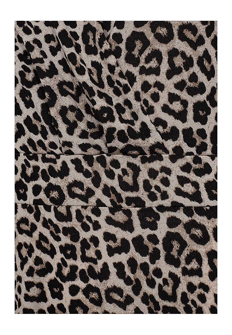 Leopardmønstret Jersey-kjole Yrsa 