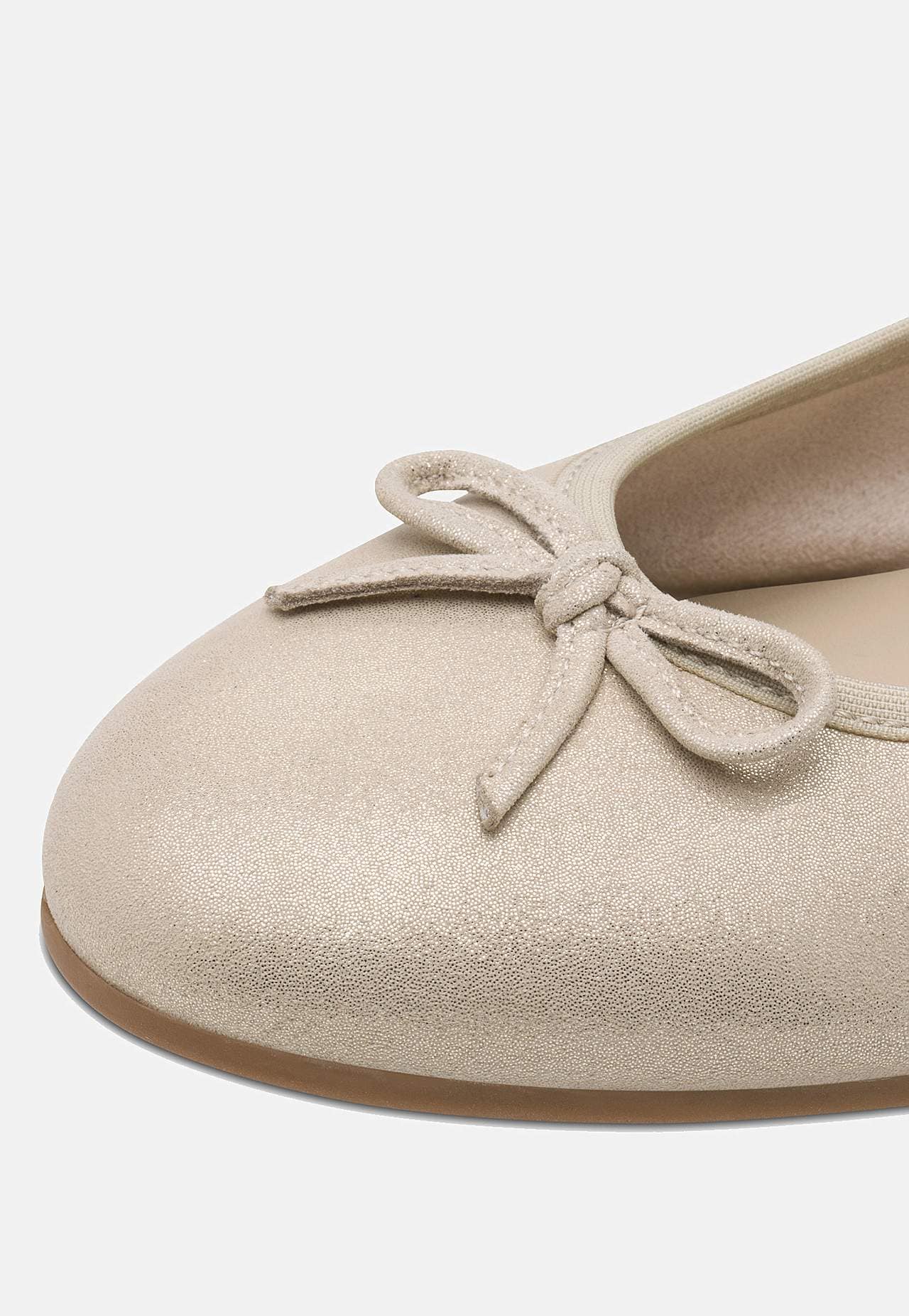 Klassisk ballerinasko i skinn