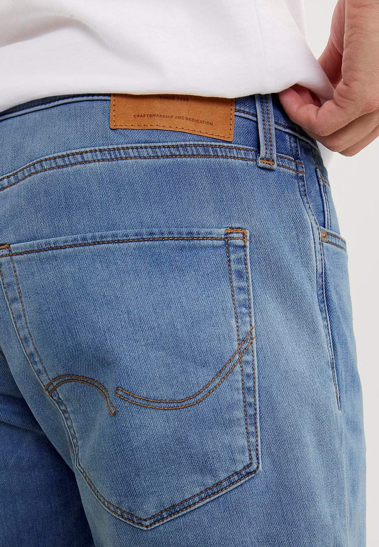 Jeans-shorts med brettet kant Rick  381
