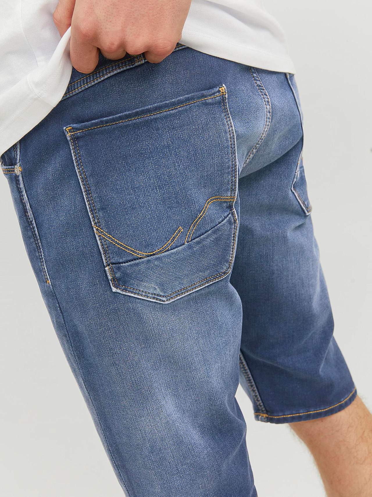 Lange, superstretch jeans-shorts Scale 608