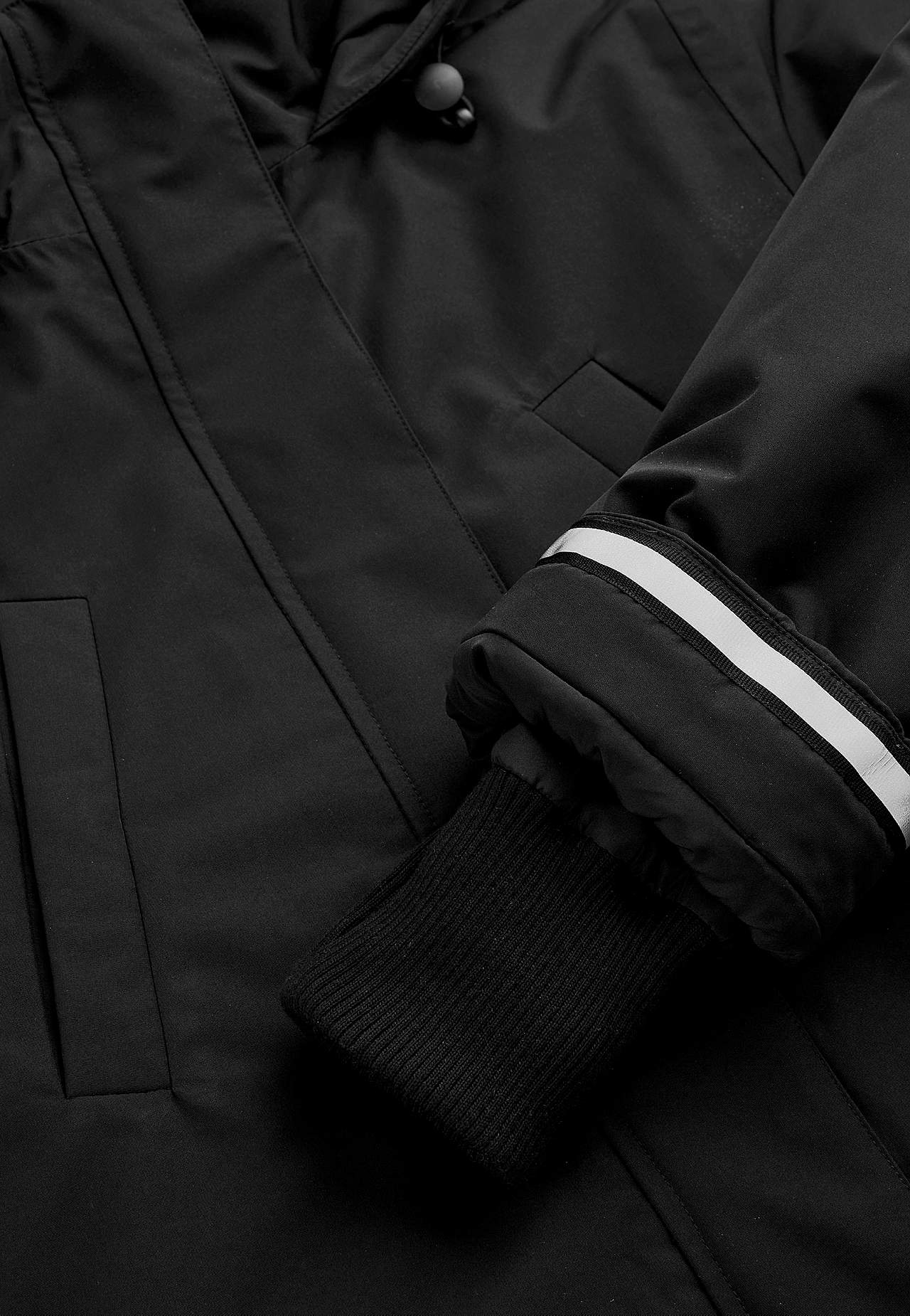 Funksjonell, varm-foret, lang parkas