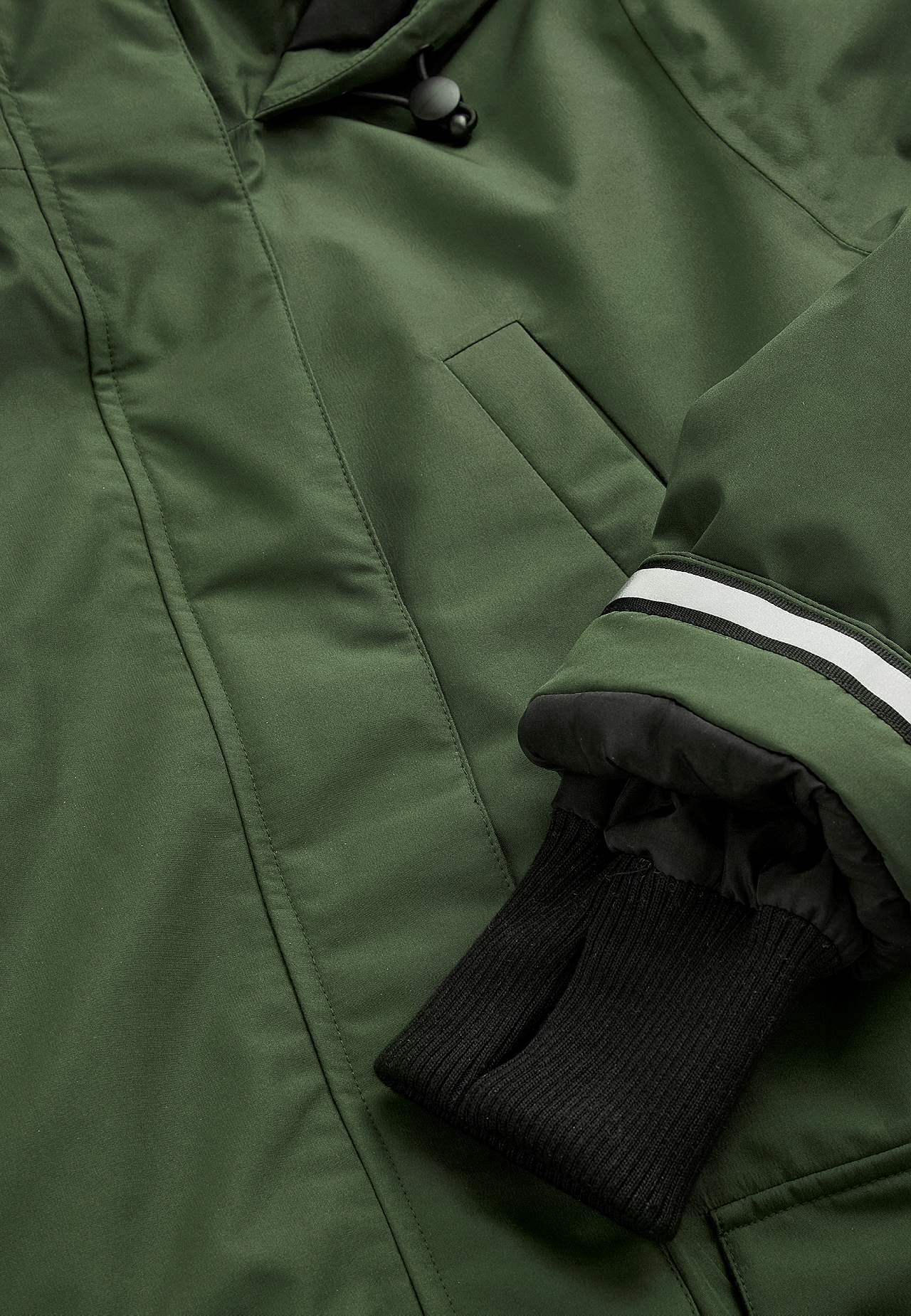 Funksjonell, varm-foret, lang parkas
