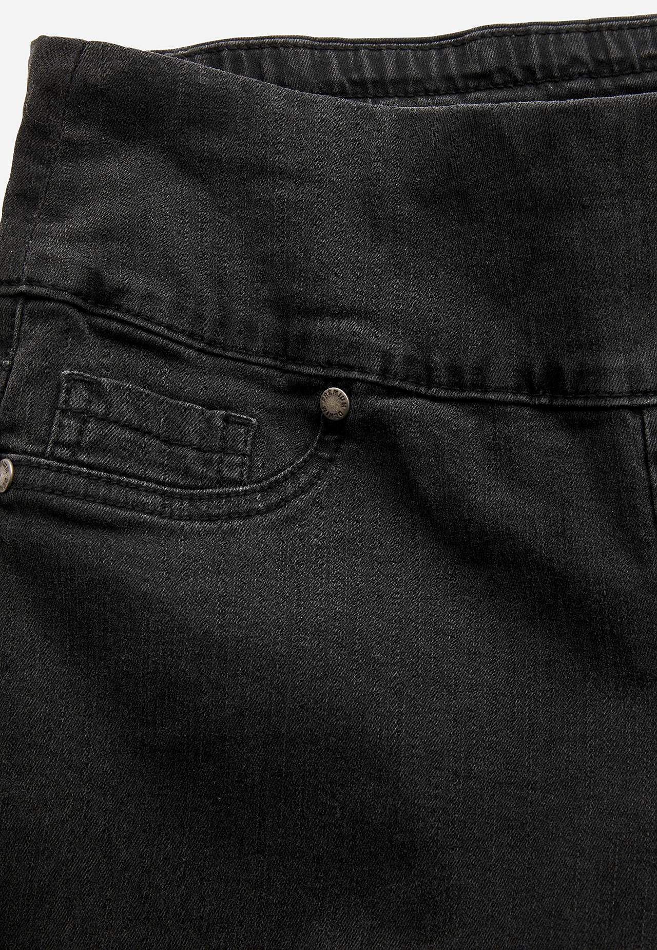 Stretchy jeggings med høy elastisk midje