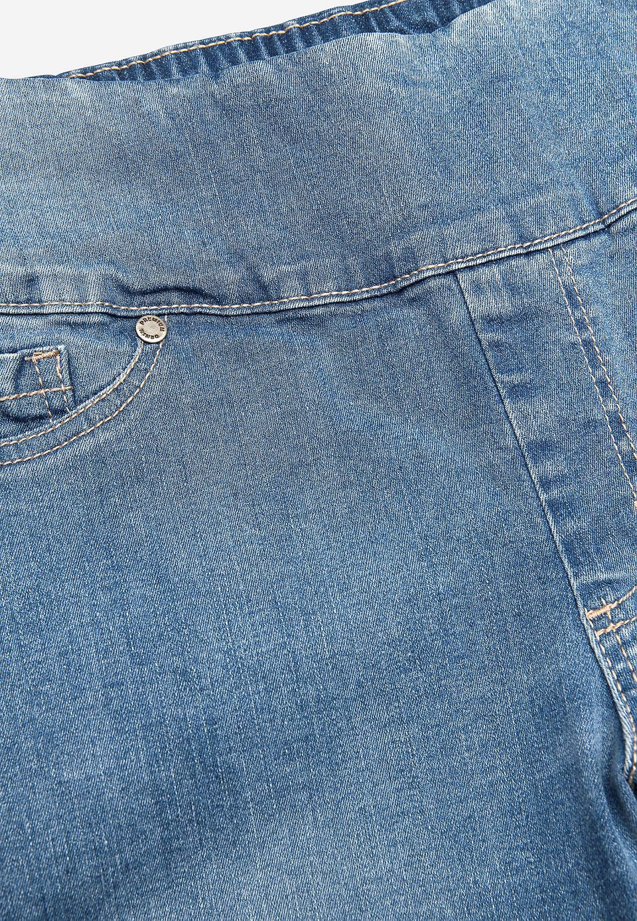 Stretchy jeggings med høy elastisk midje Elin