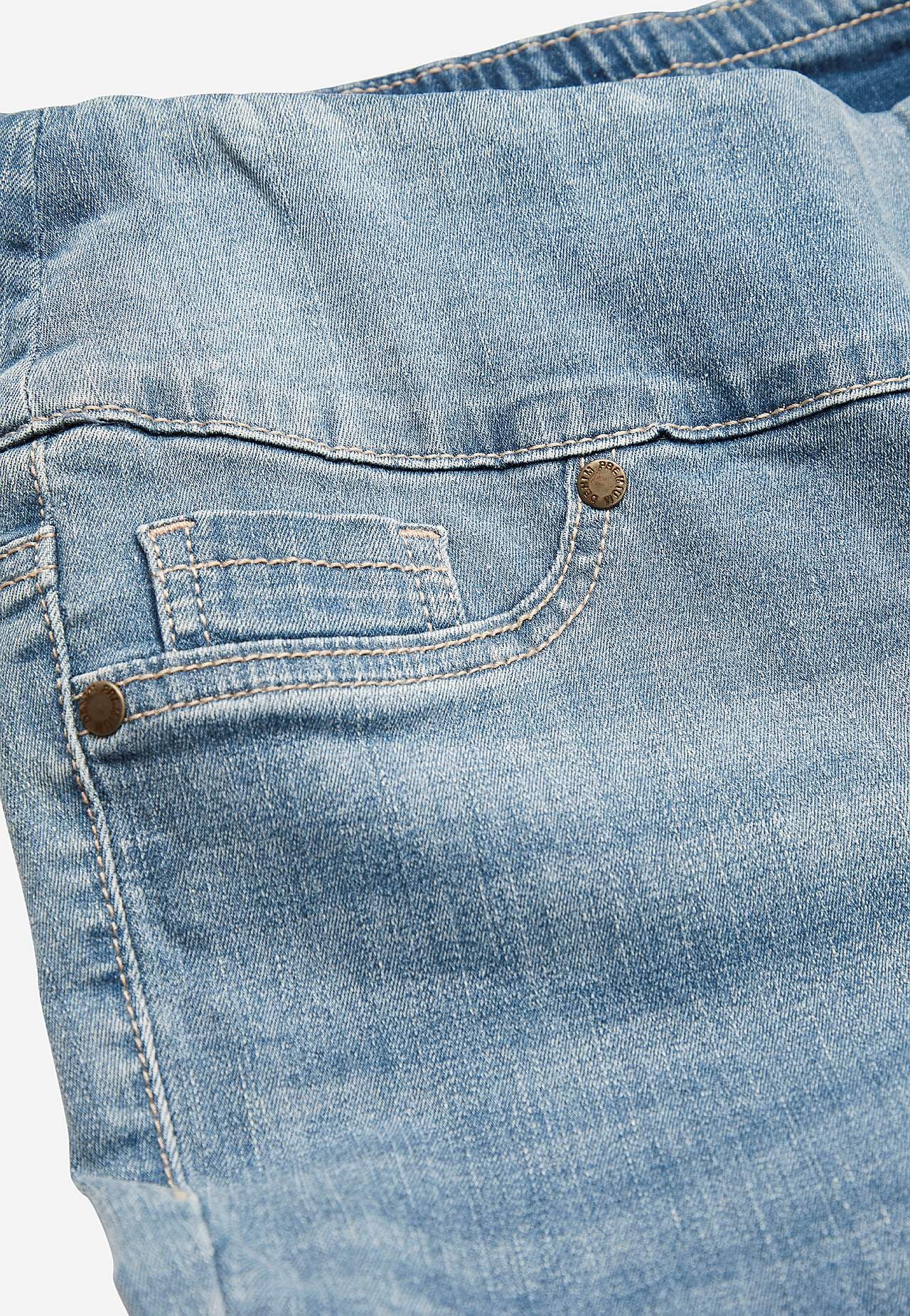 Stretchy jeggings med høy elastisk midje