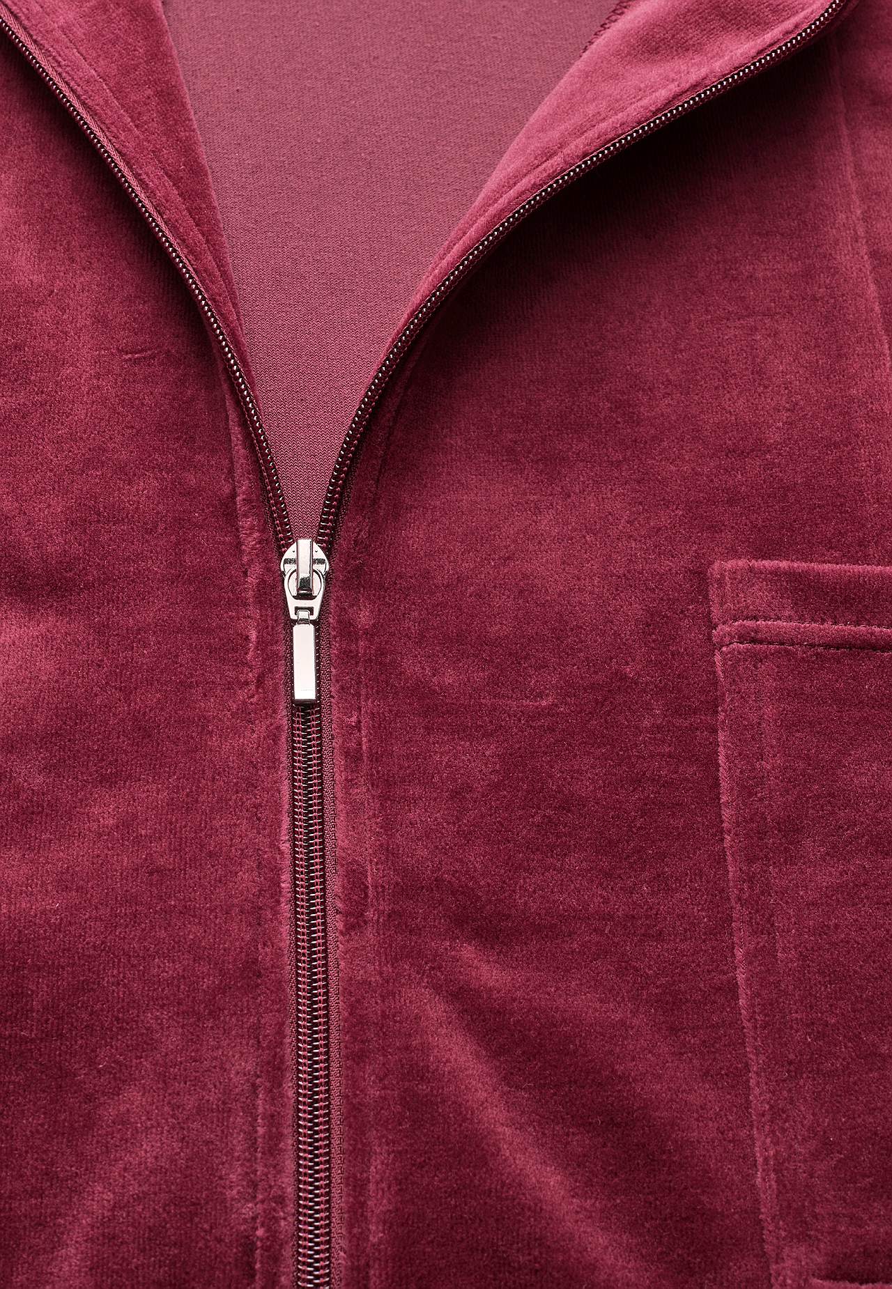 Lang morgenkåpe i velour