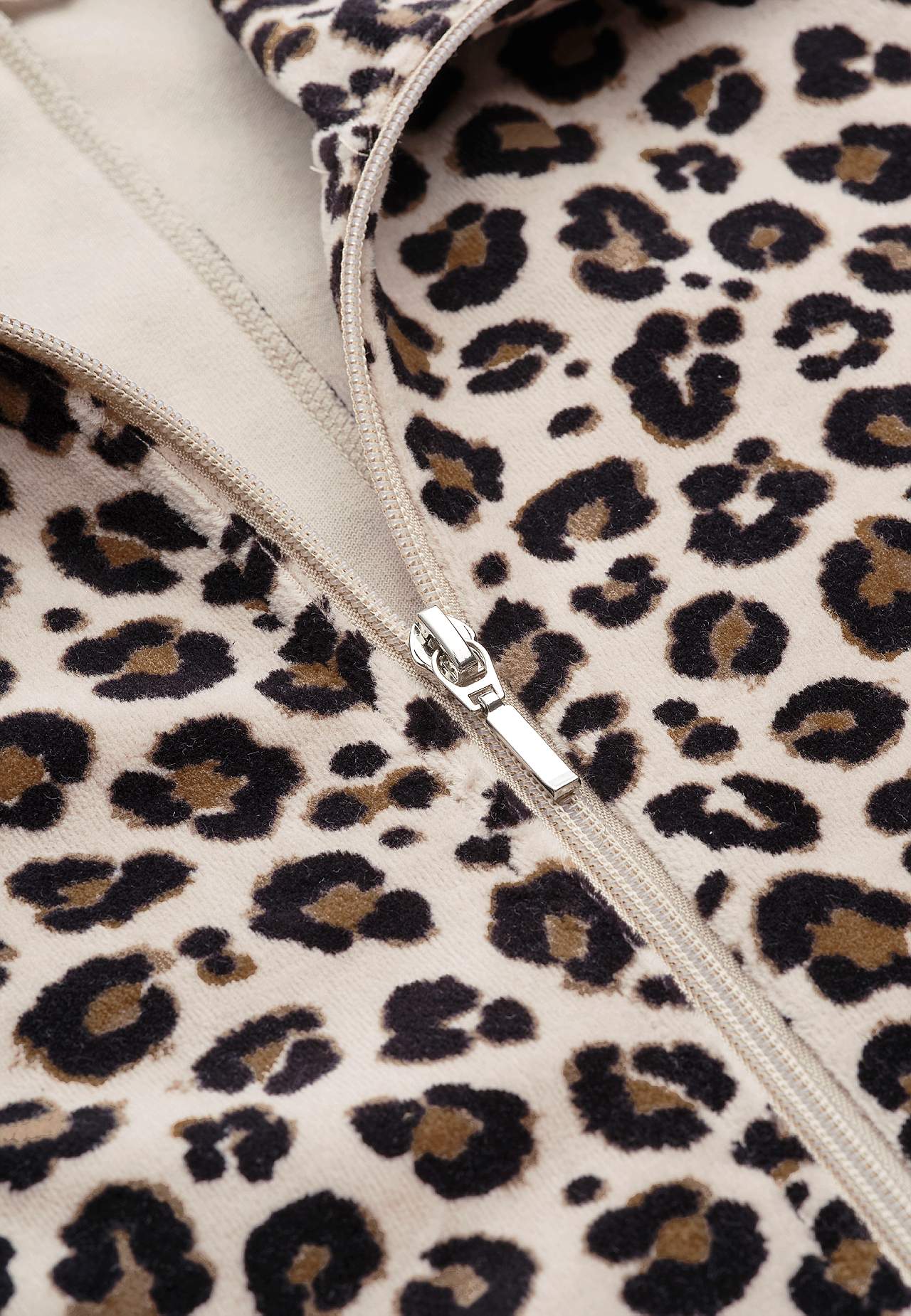 Lang morgenkåpe i velour Wilma