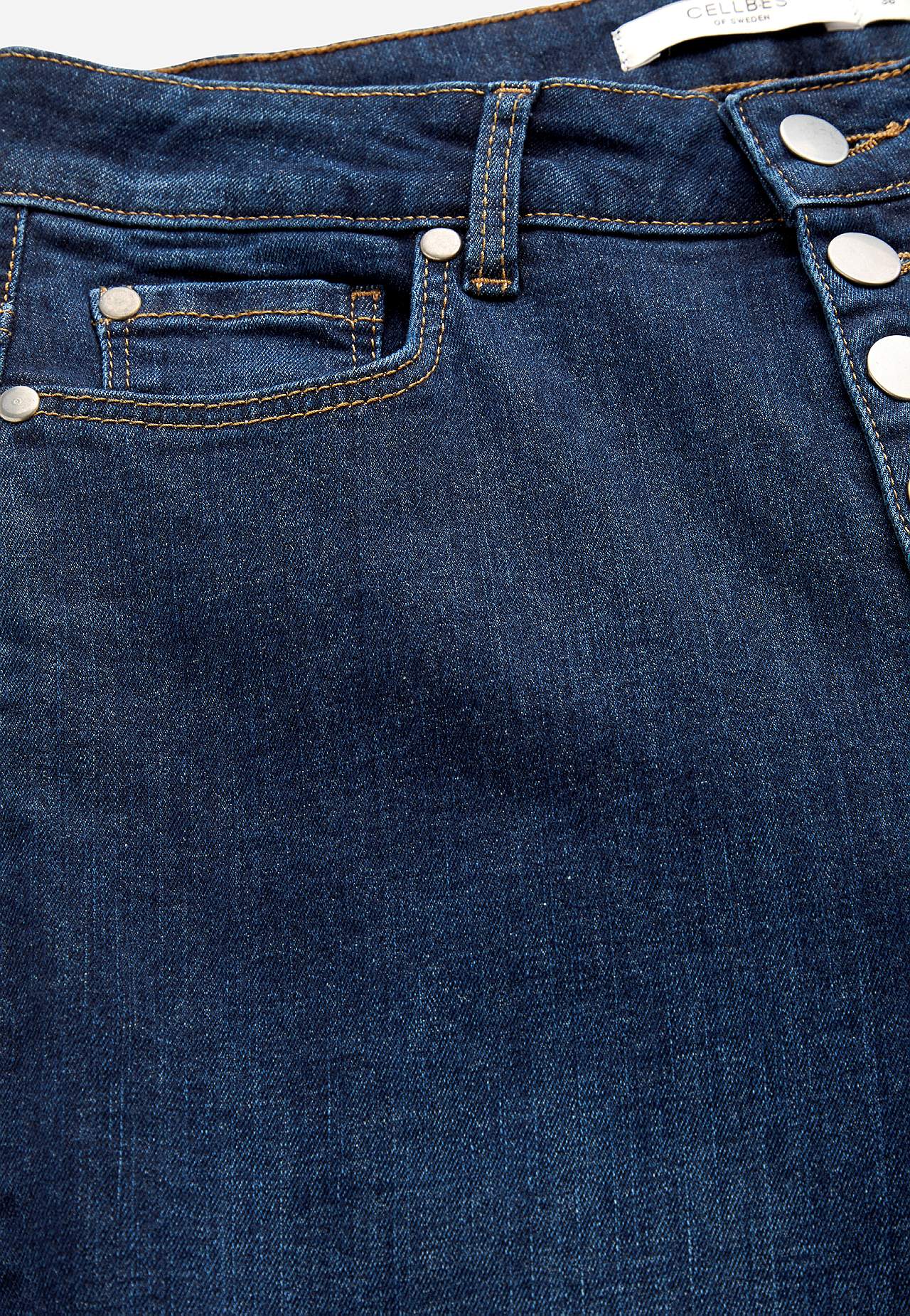 Stretchjeans med høy midje
