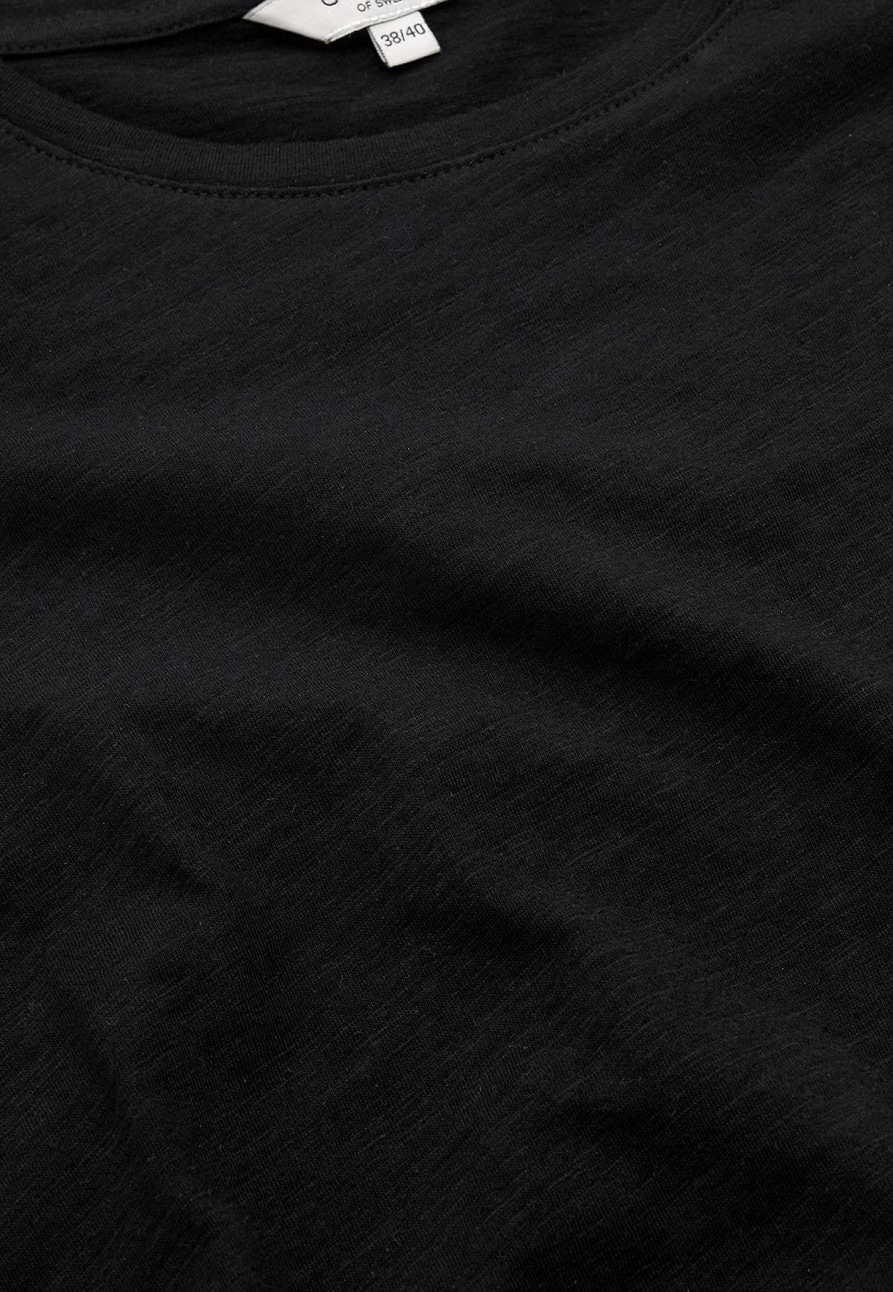 Jerseytopp med korte ermer