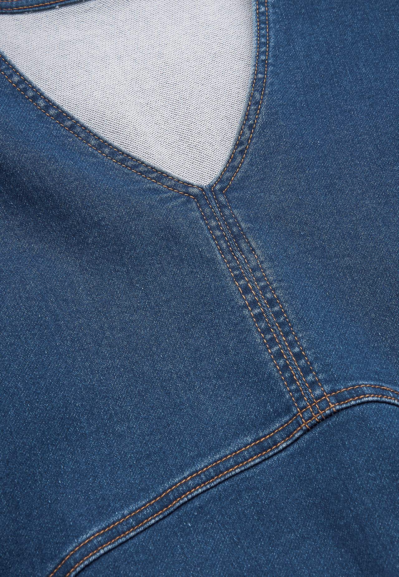 Kjole i denimtrikot Olga