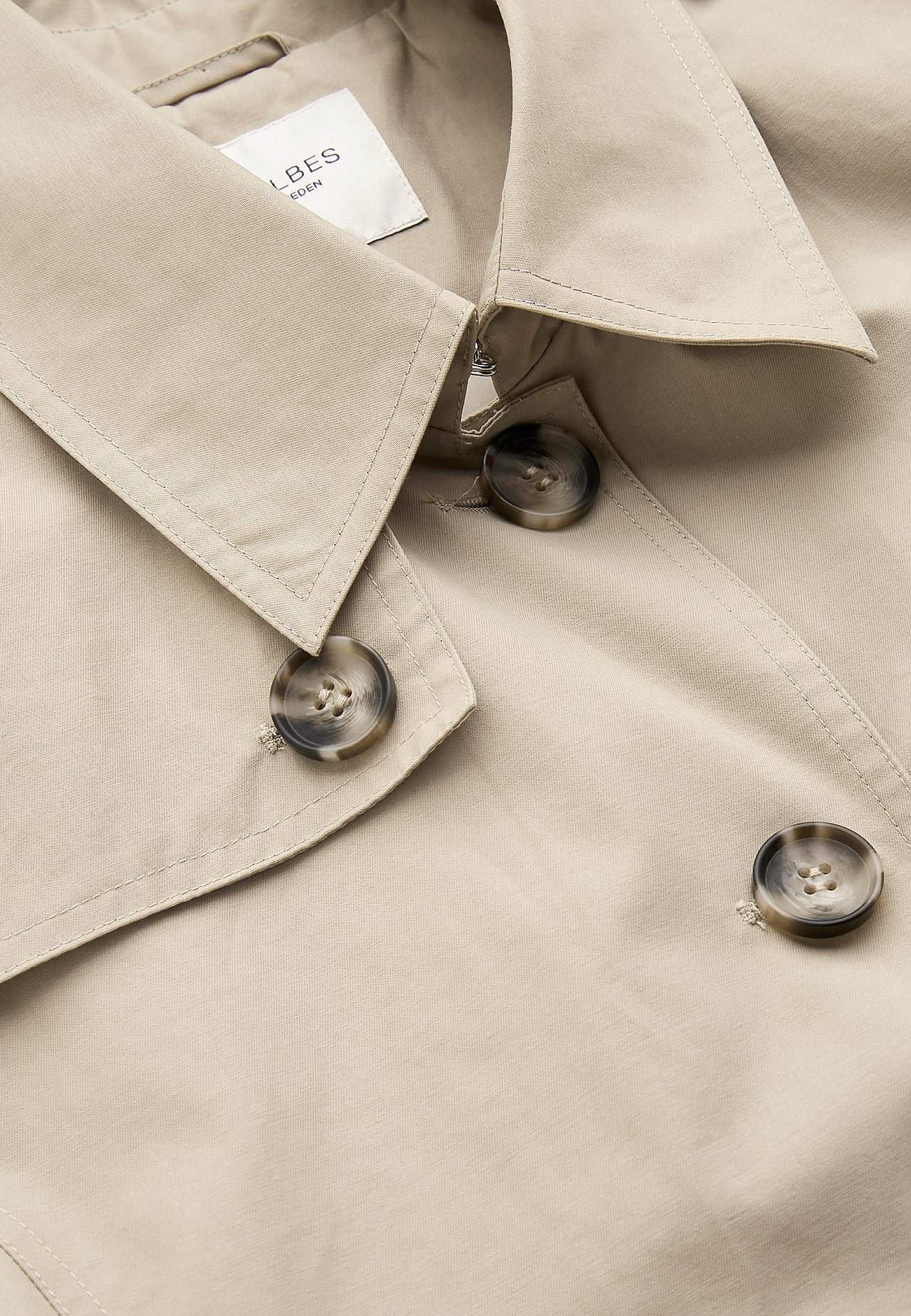 Enkeltkneppet trenchcoat