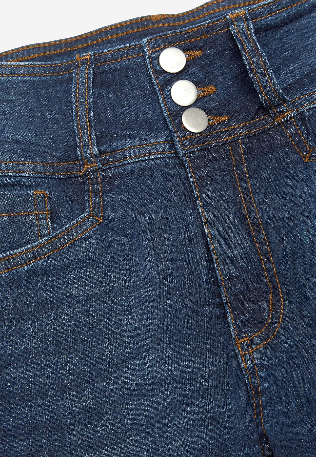 Smale jeans med høy midje - tre lengder