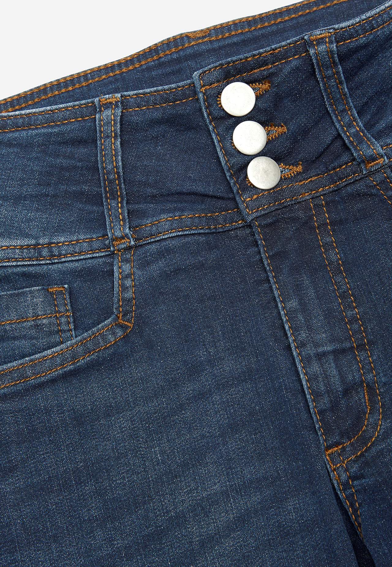 Boot cut jeans med høy midje