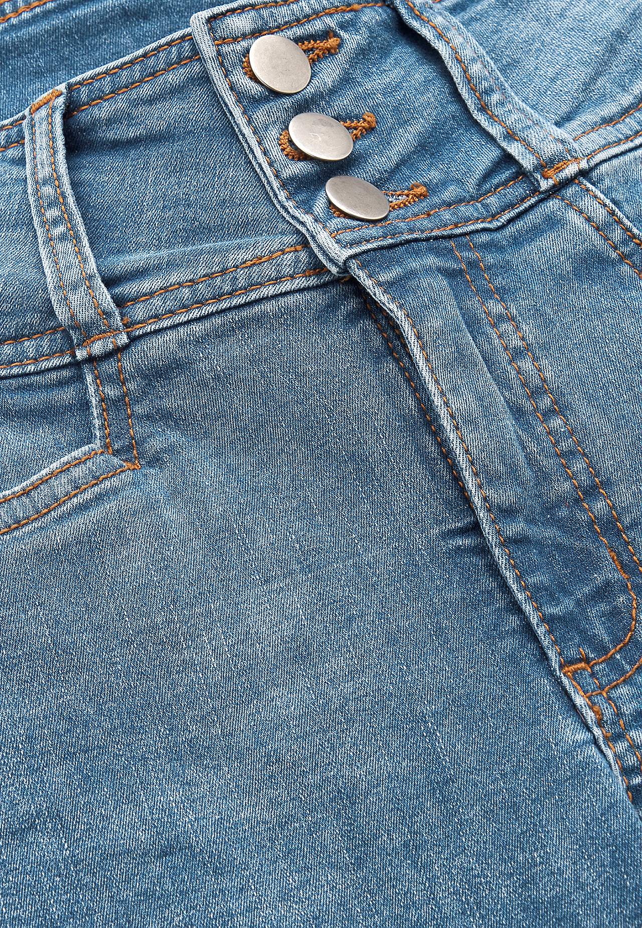 Boot cut jeans med høy midje