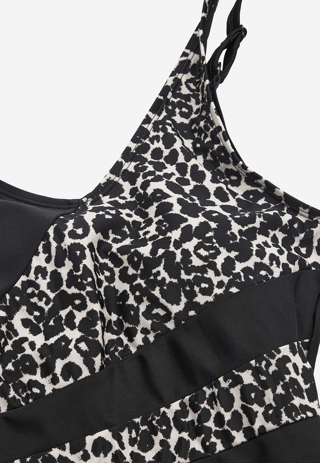 Leopardmønstret badedrakt