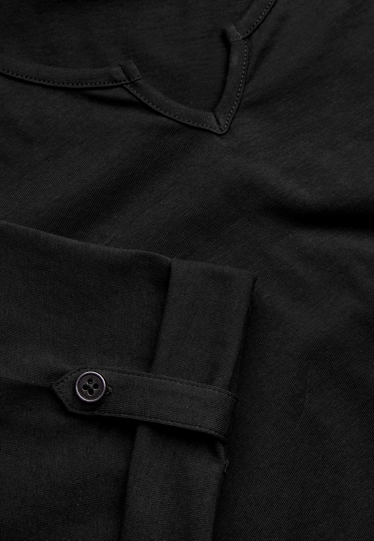 Jerseytopp med 3/4-lange ermer
