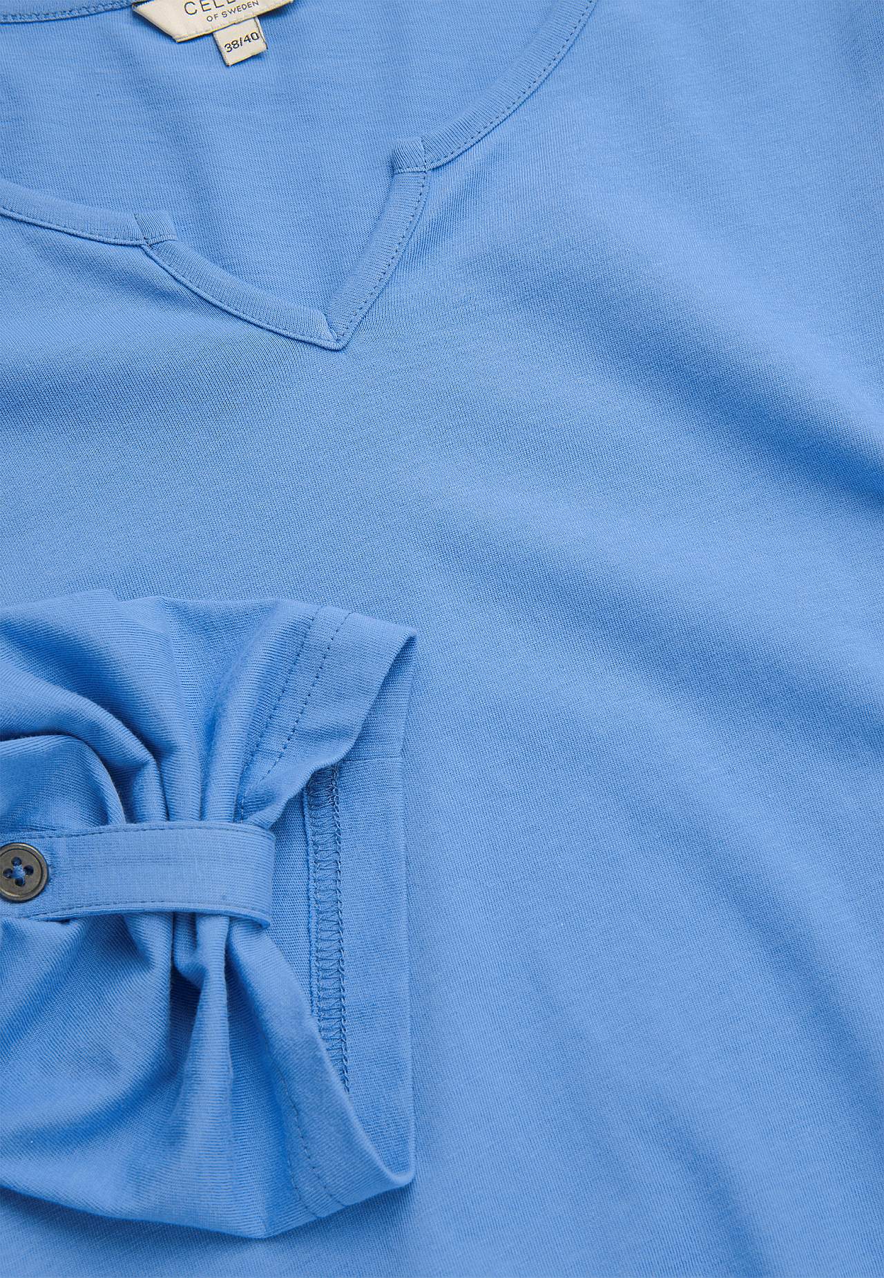 Jerseytopp med 3/4-lange ermer
