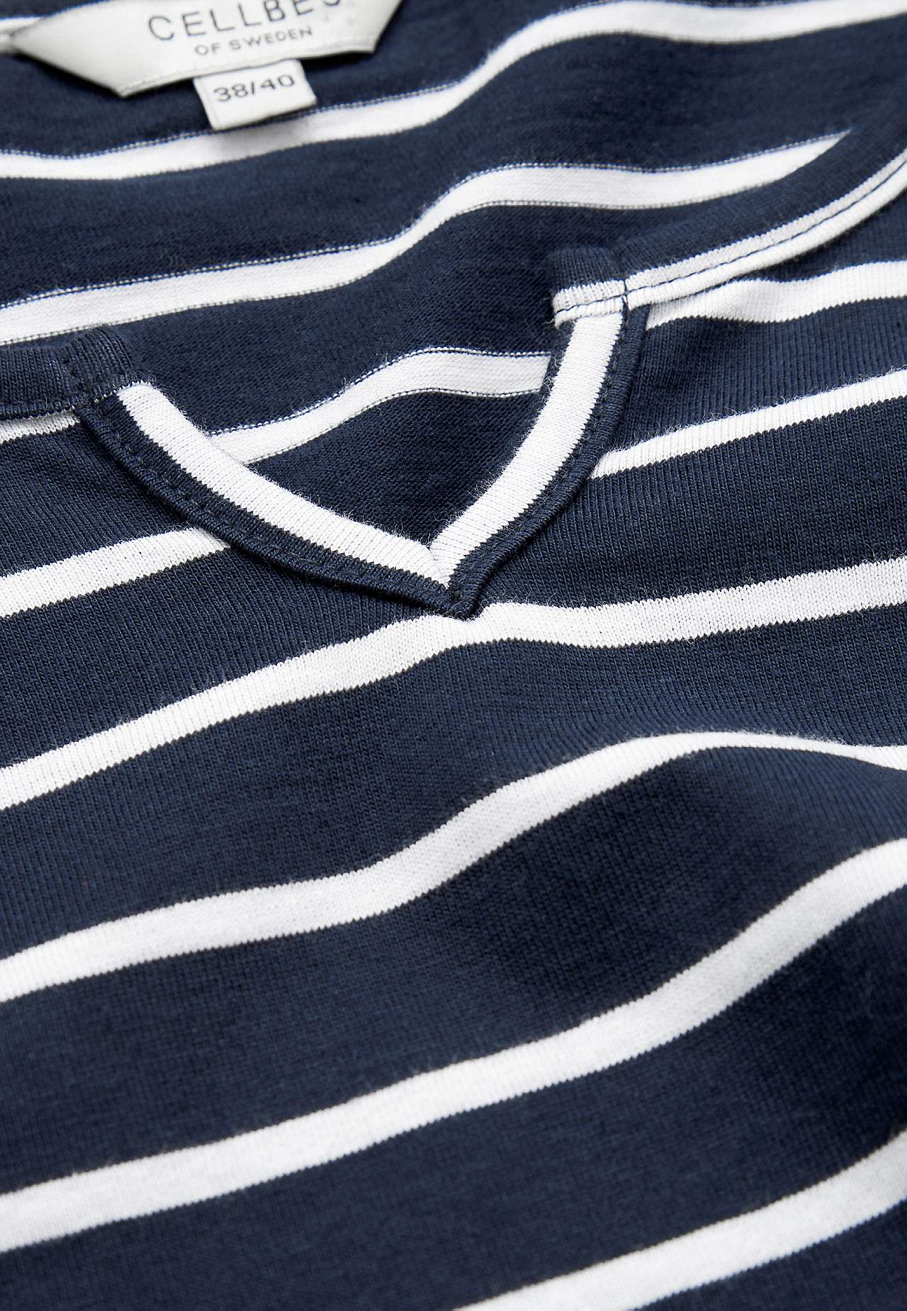 Jerseytopp med 3/4-lange ermer