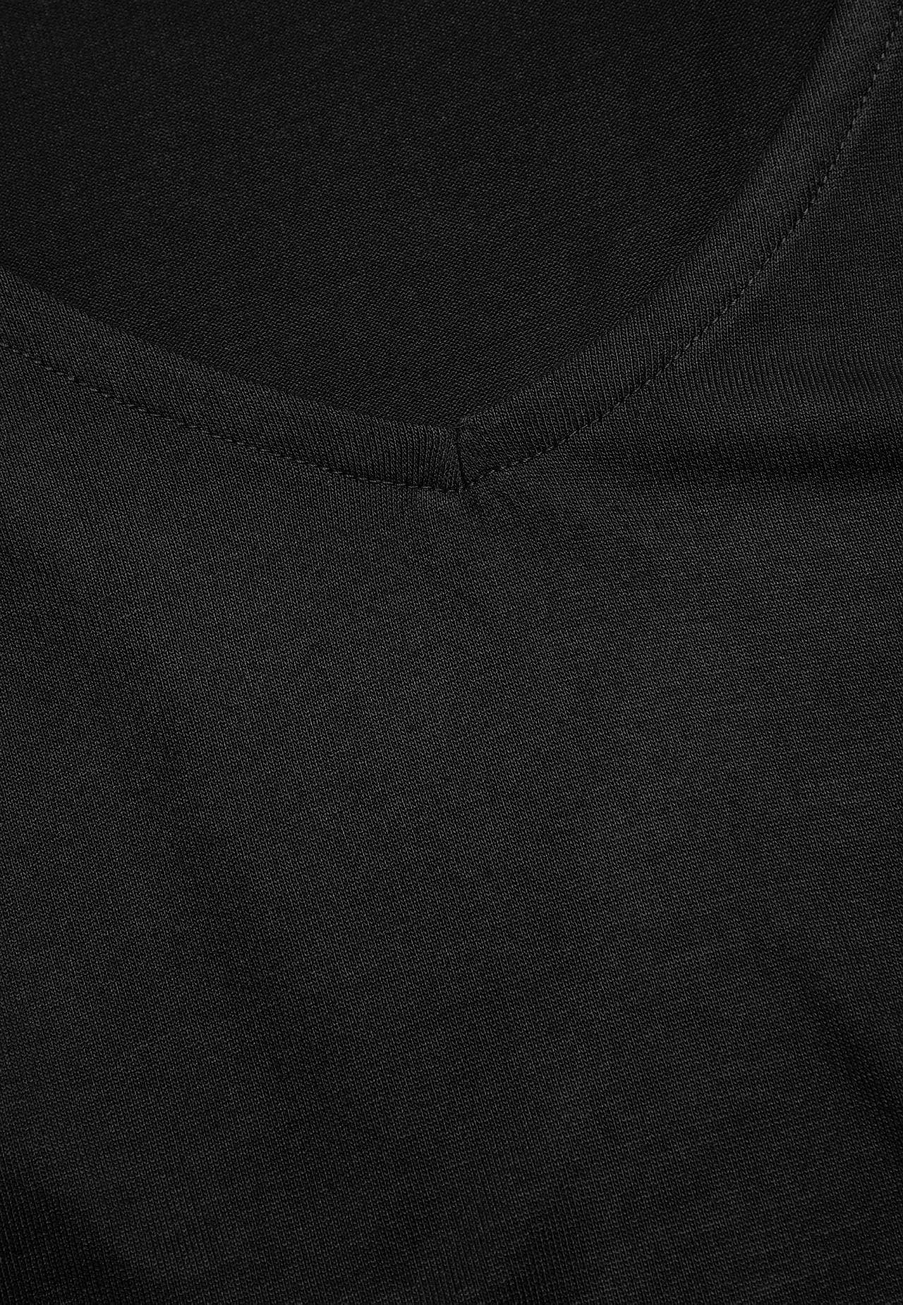 Jerseytopp med vaffelsøm
