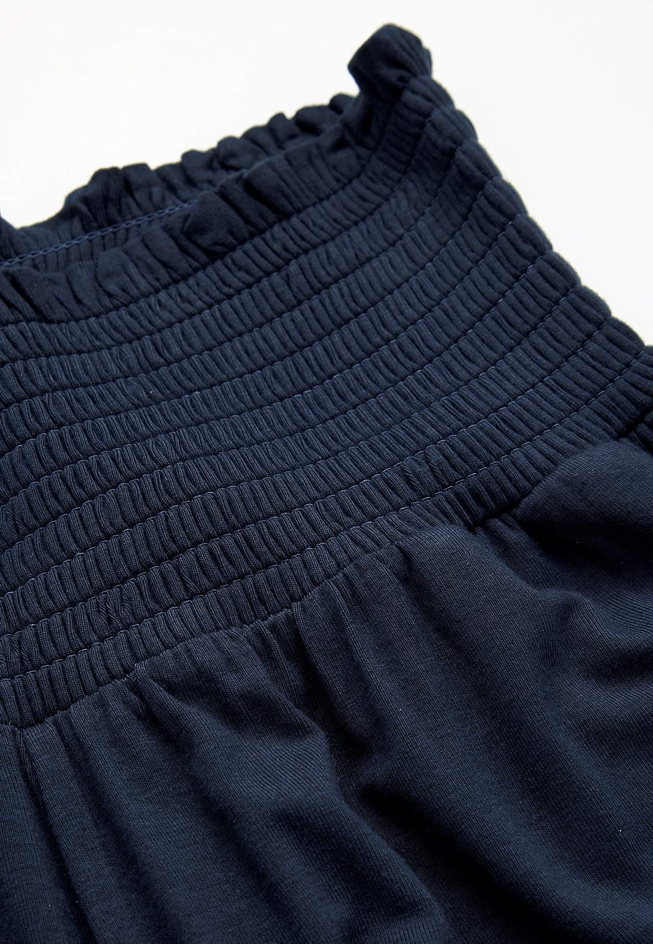 Myk jerseybukse med elastisk midje med en vaffelsøm Liv