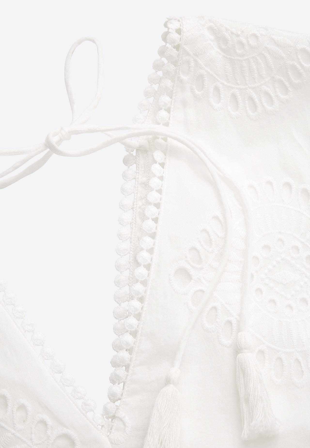 Broderie anglaise (hullbrodert) kjoletunika