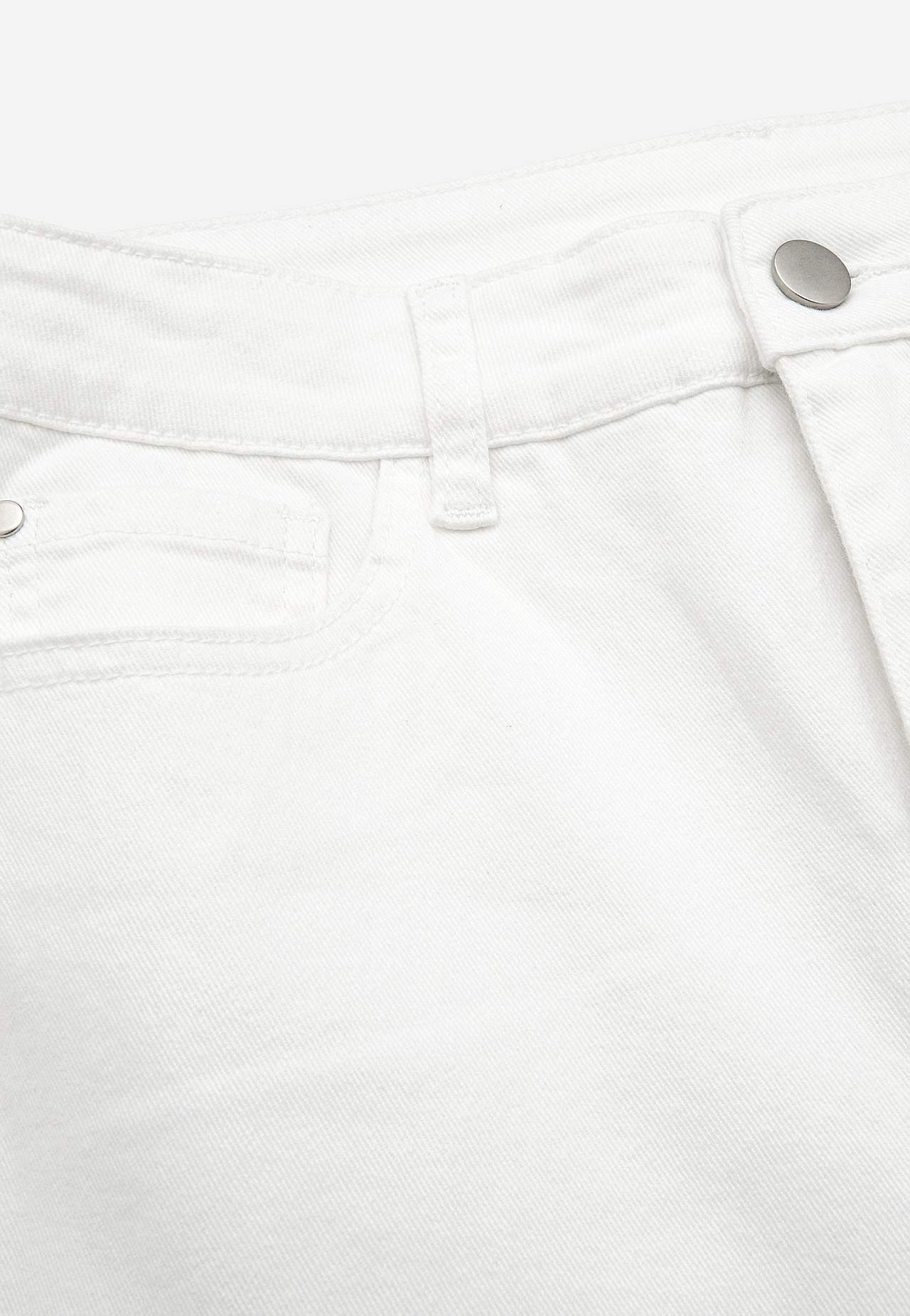 Caprijeans med design med fem lommer