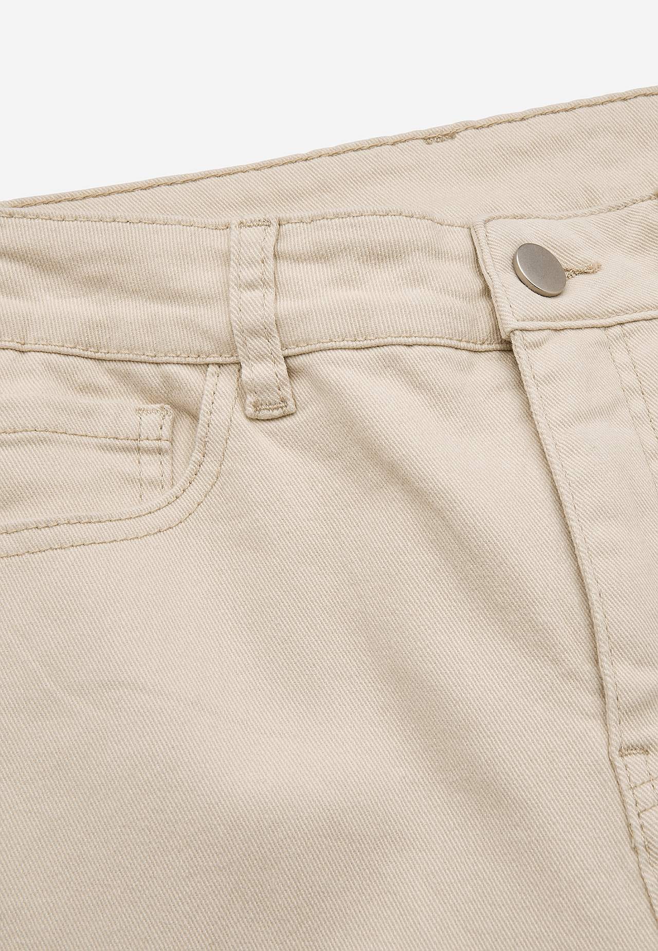 Caprijeans med design med fem lommer