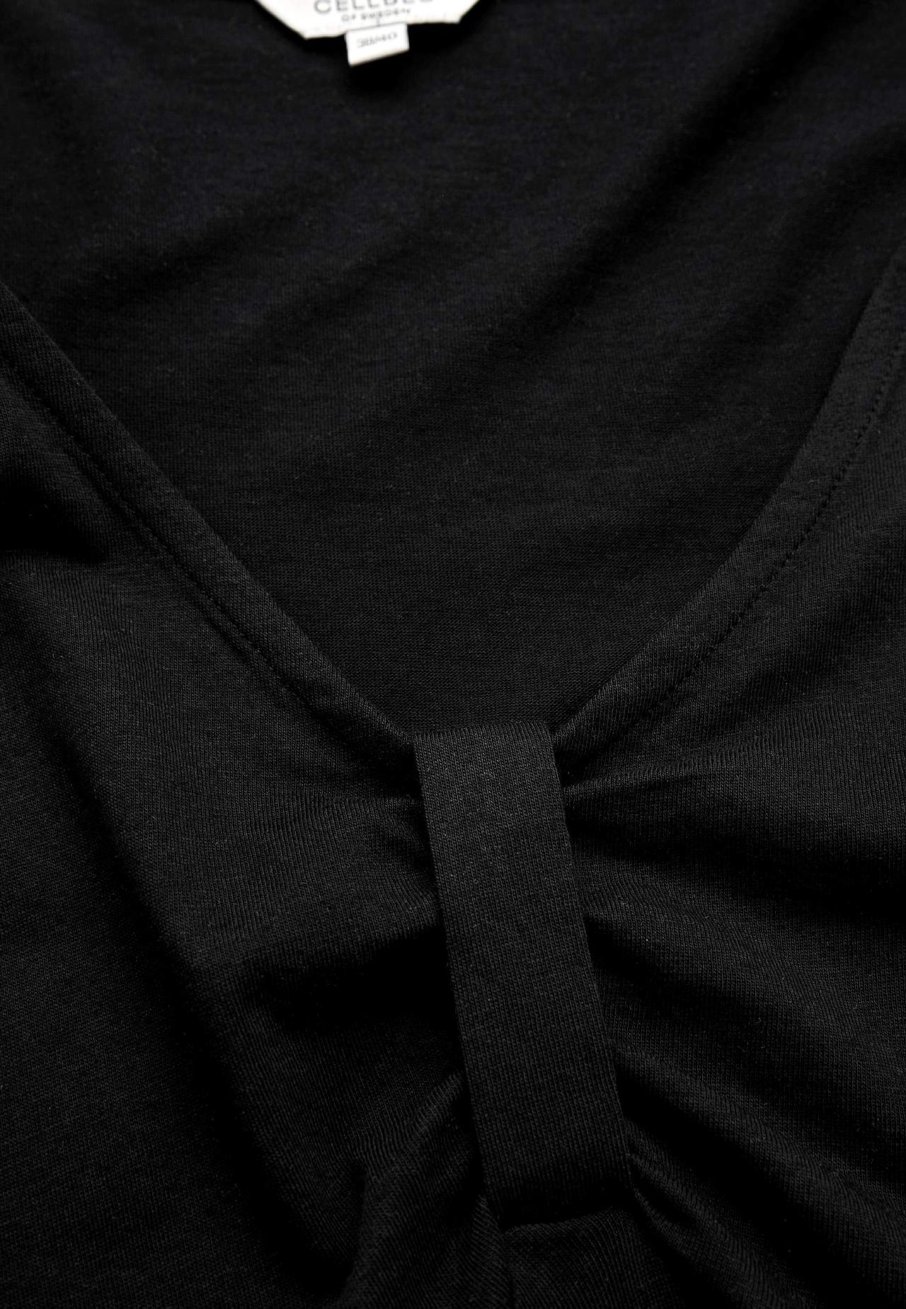 V-halset Jersey-kjole med søm under brystet