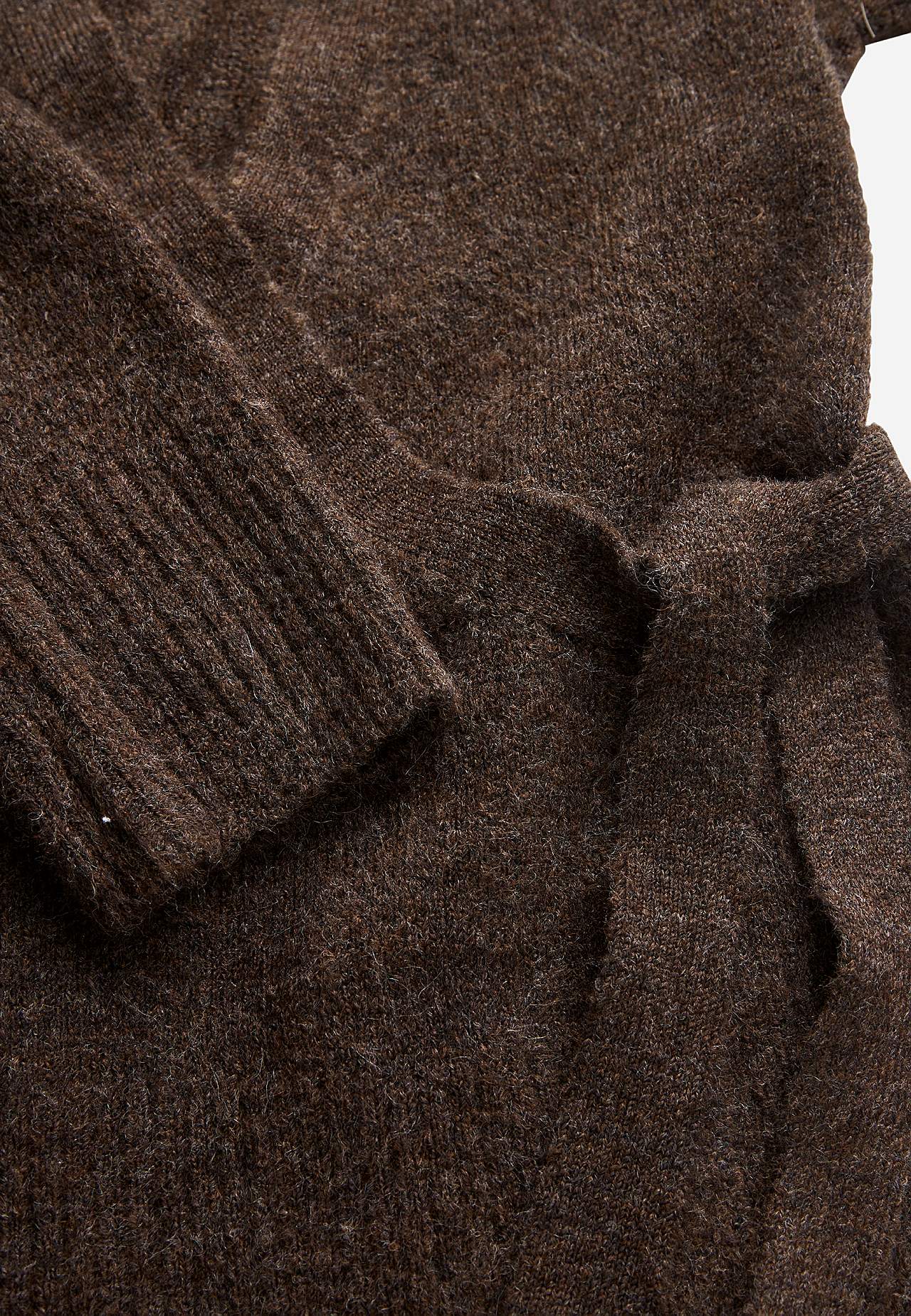 Strikket cardigan med omslagsdesign