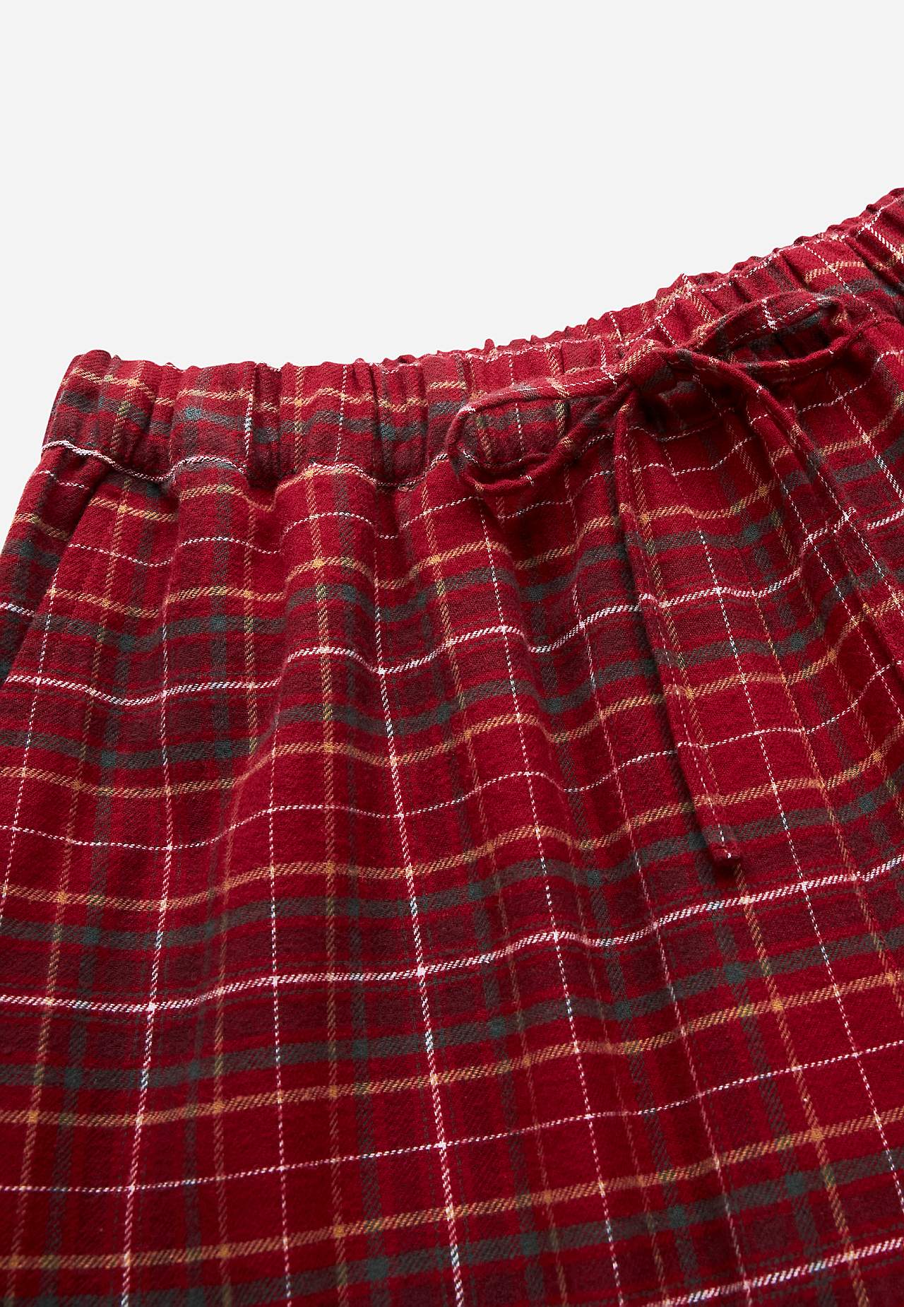Rutete pyjamasbukser i flanell