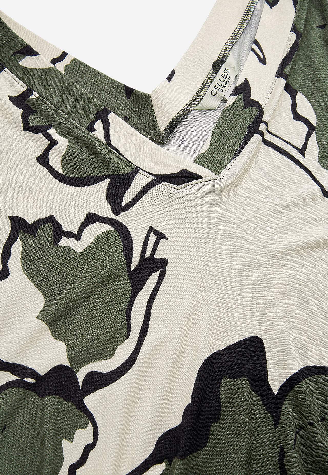 V-halset Jersey-kjole