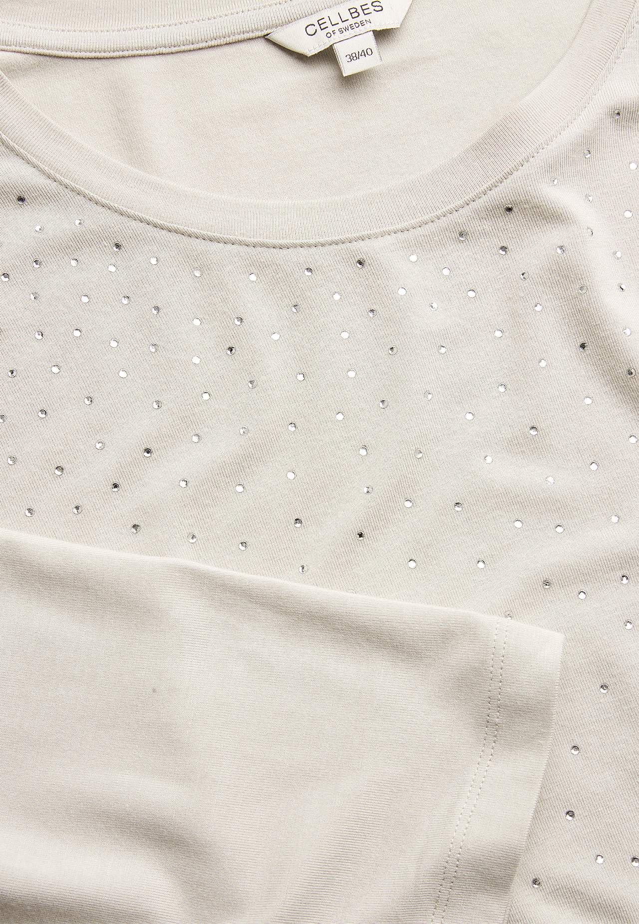 Jerseytunika med rhinestone-detaljer