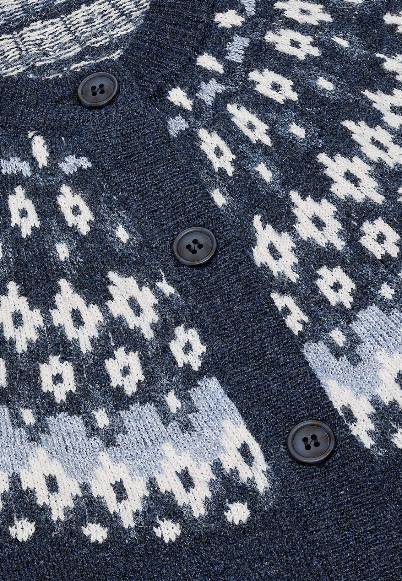 Jacquard-mønster cardigan