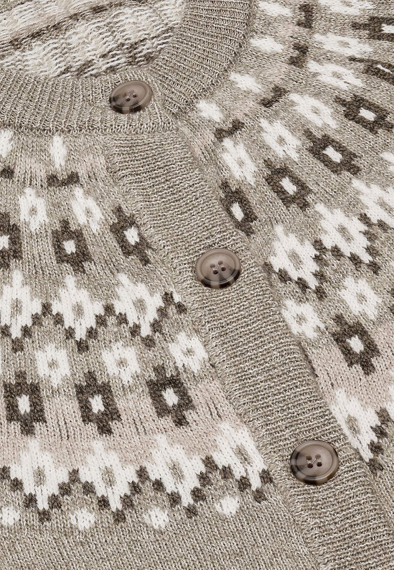Jacquard-mønster cardigan