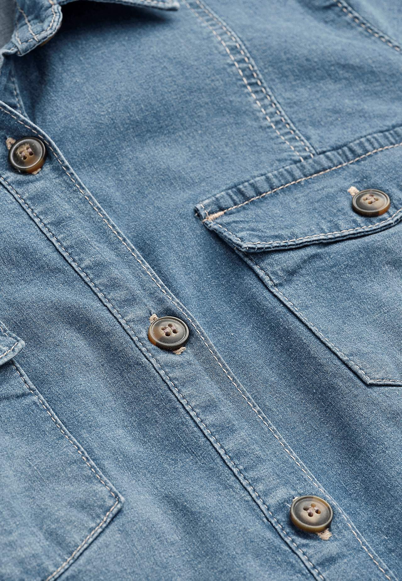 Stretchy denimkjole