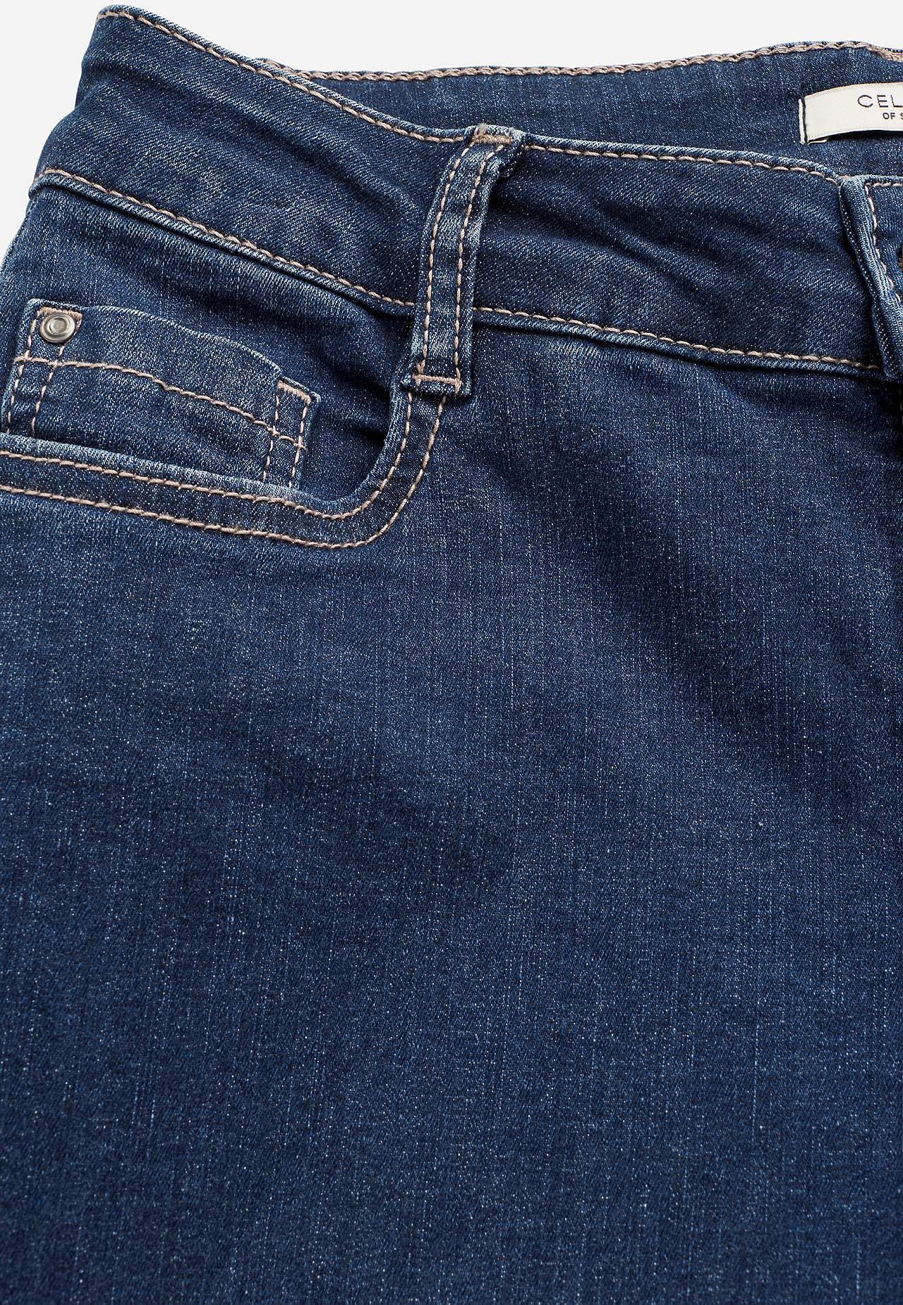 Komfortable stretchjeans med rette ben