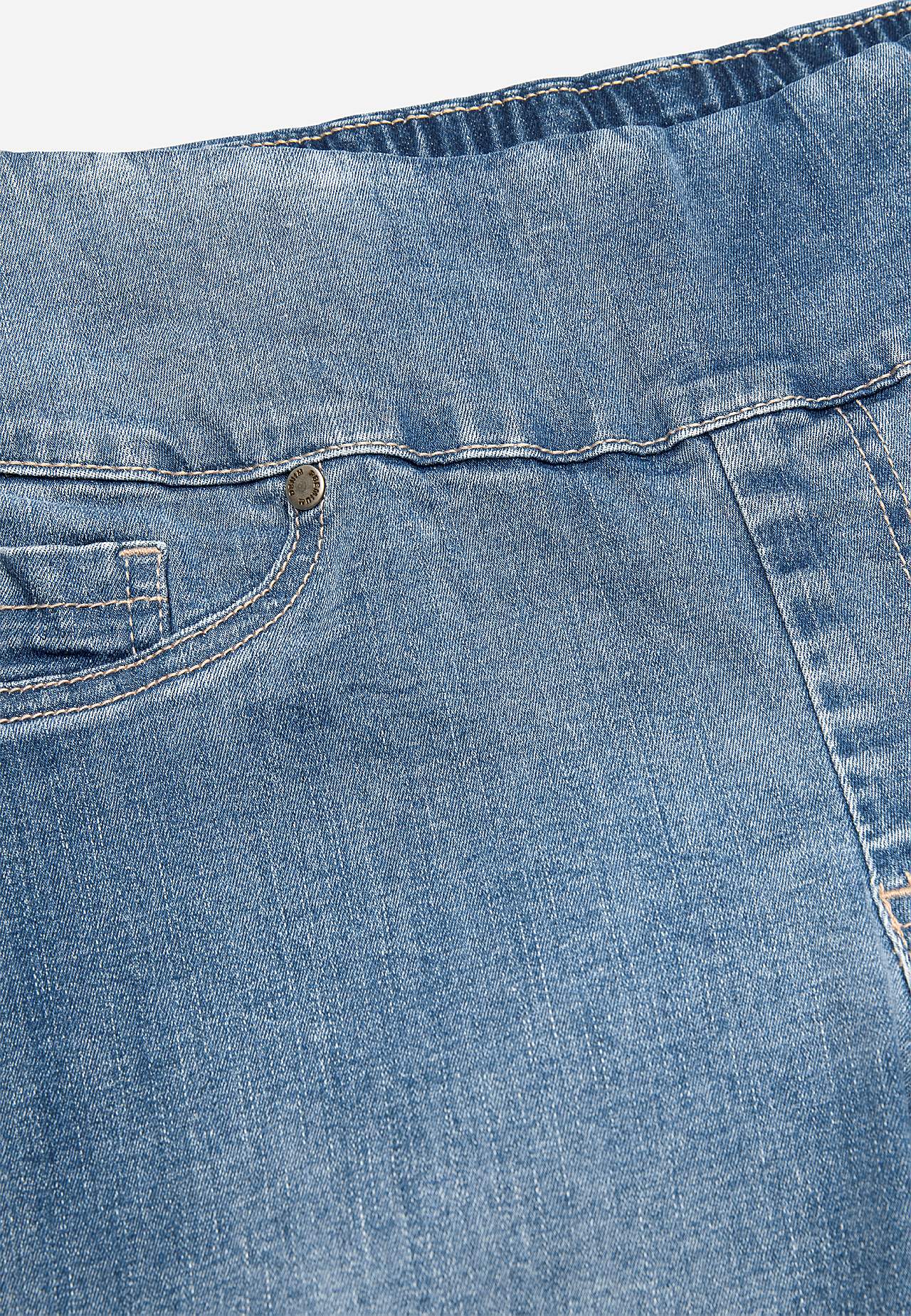 Superkomfortabel ankeljeans i denim
