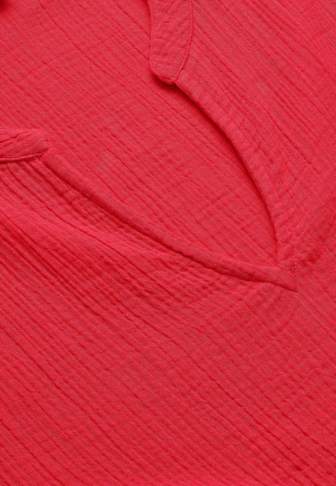 Kjole i rynket bomull