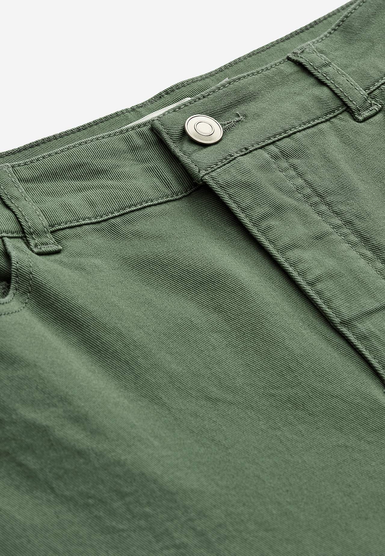Caprijeans med design med fem lommer