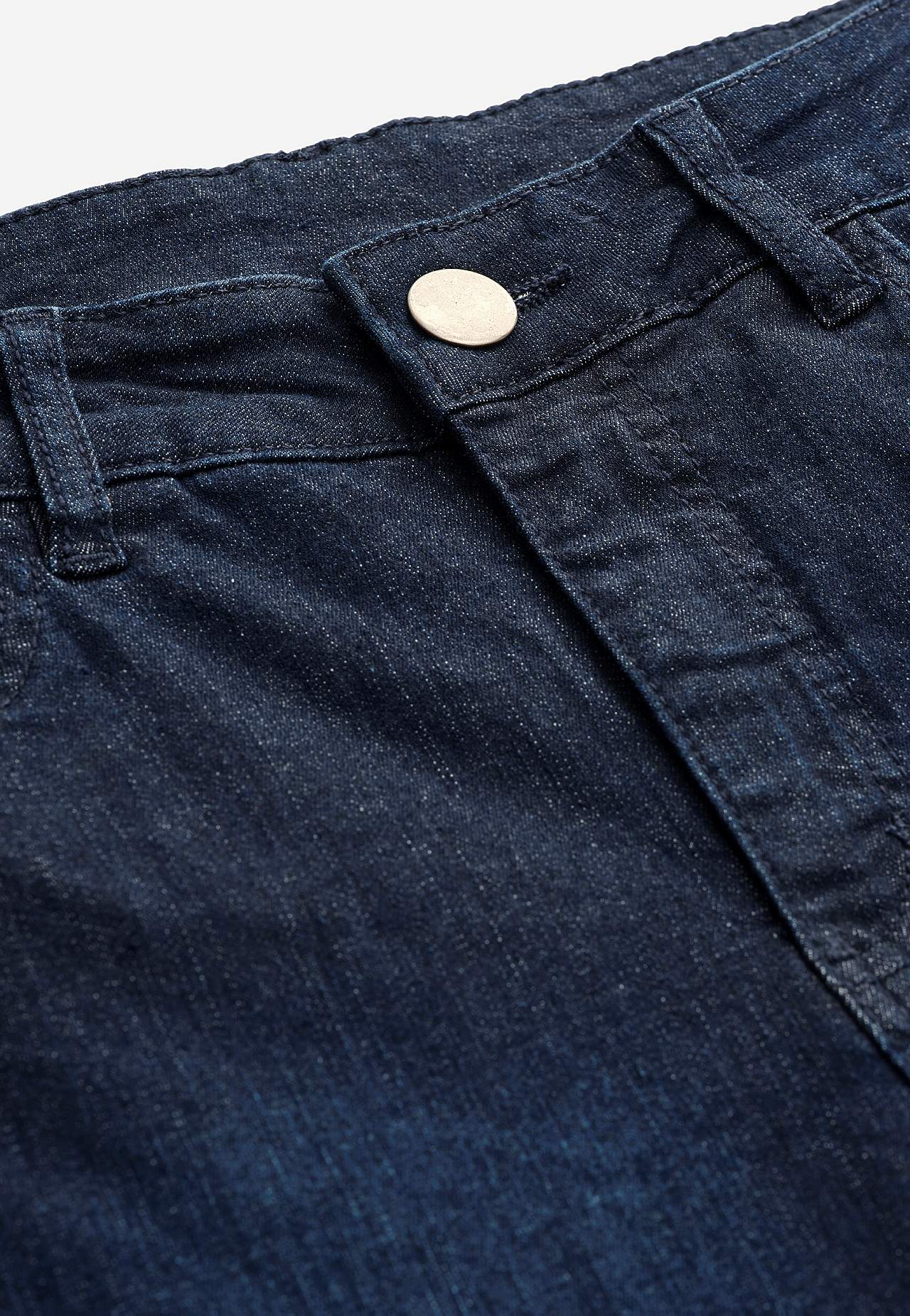 Caprijeans med design med fem lommer