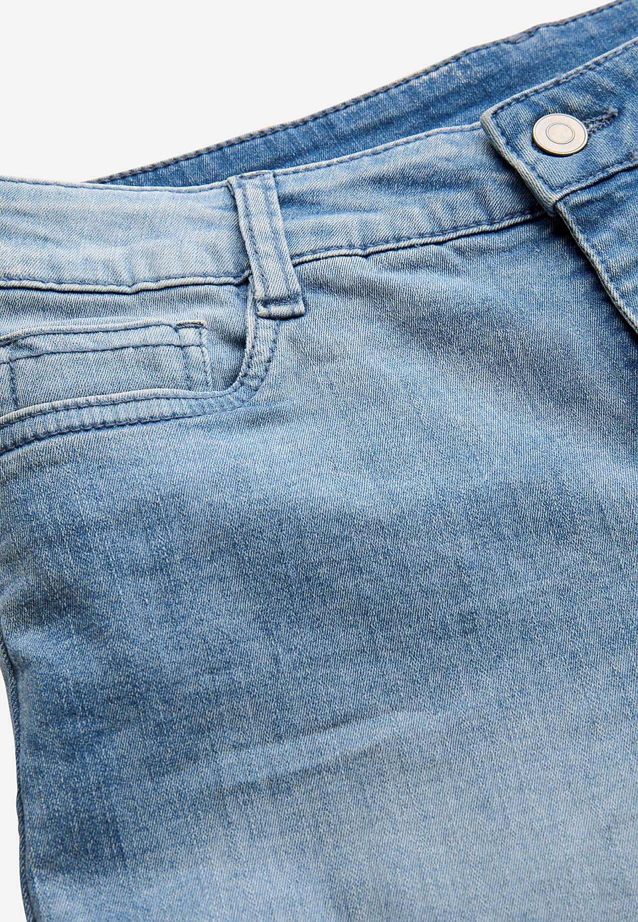 Jeans-shorts med komfortabel stretch