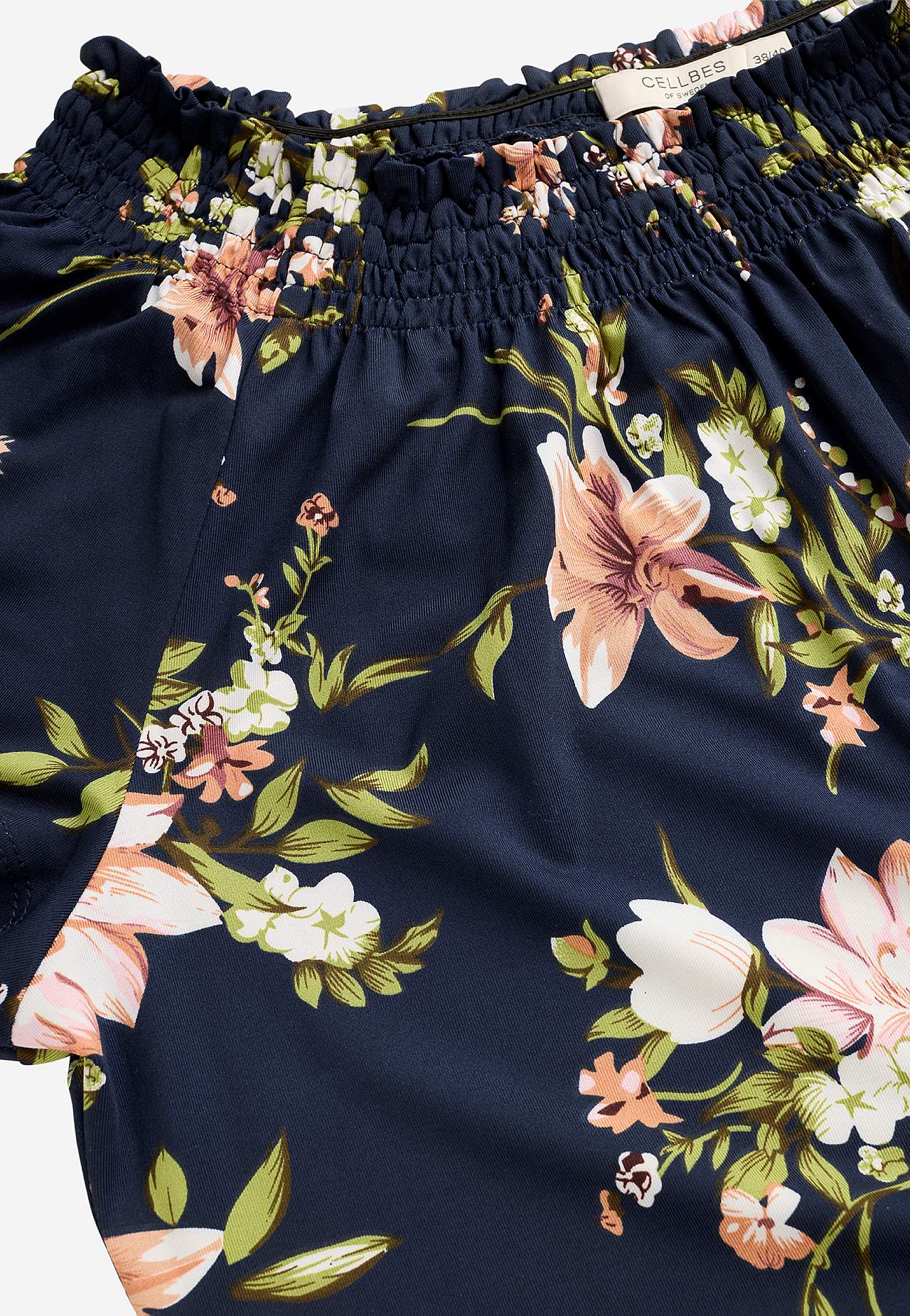 Jersey-kjole med et blomstermønster