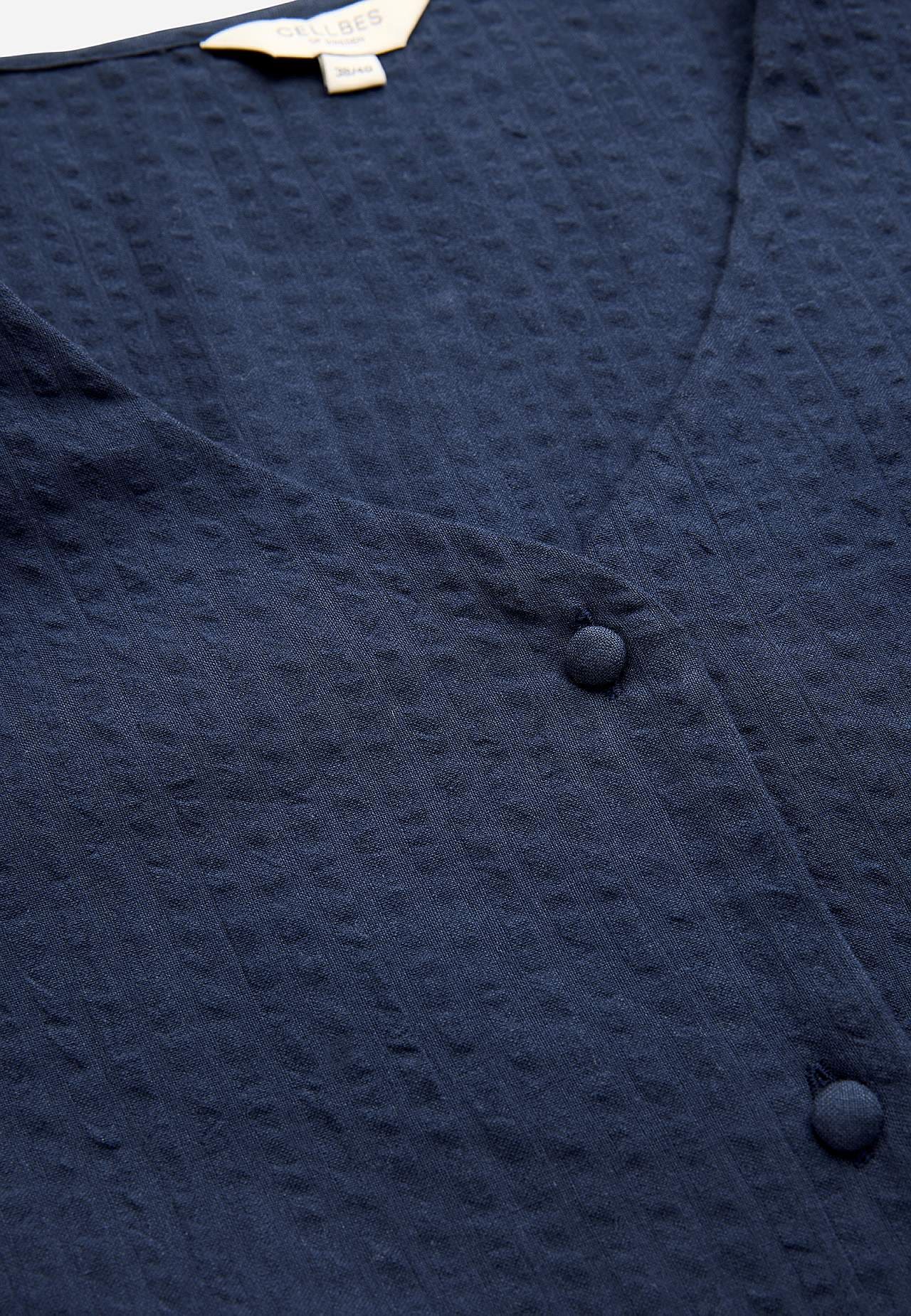 Bluse i seersucker