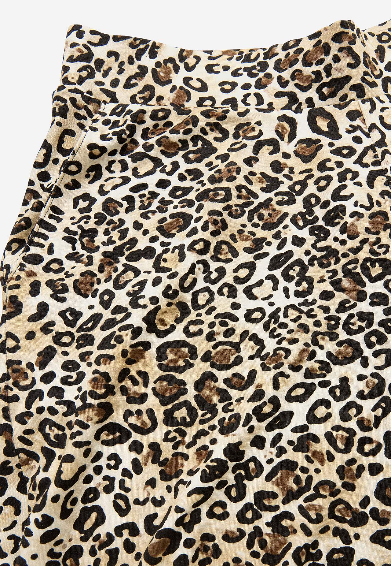Leopardmønstret jerseybukse